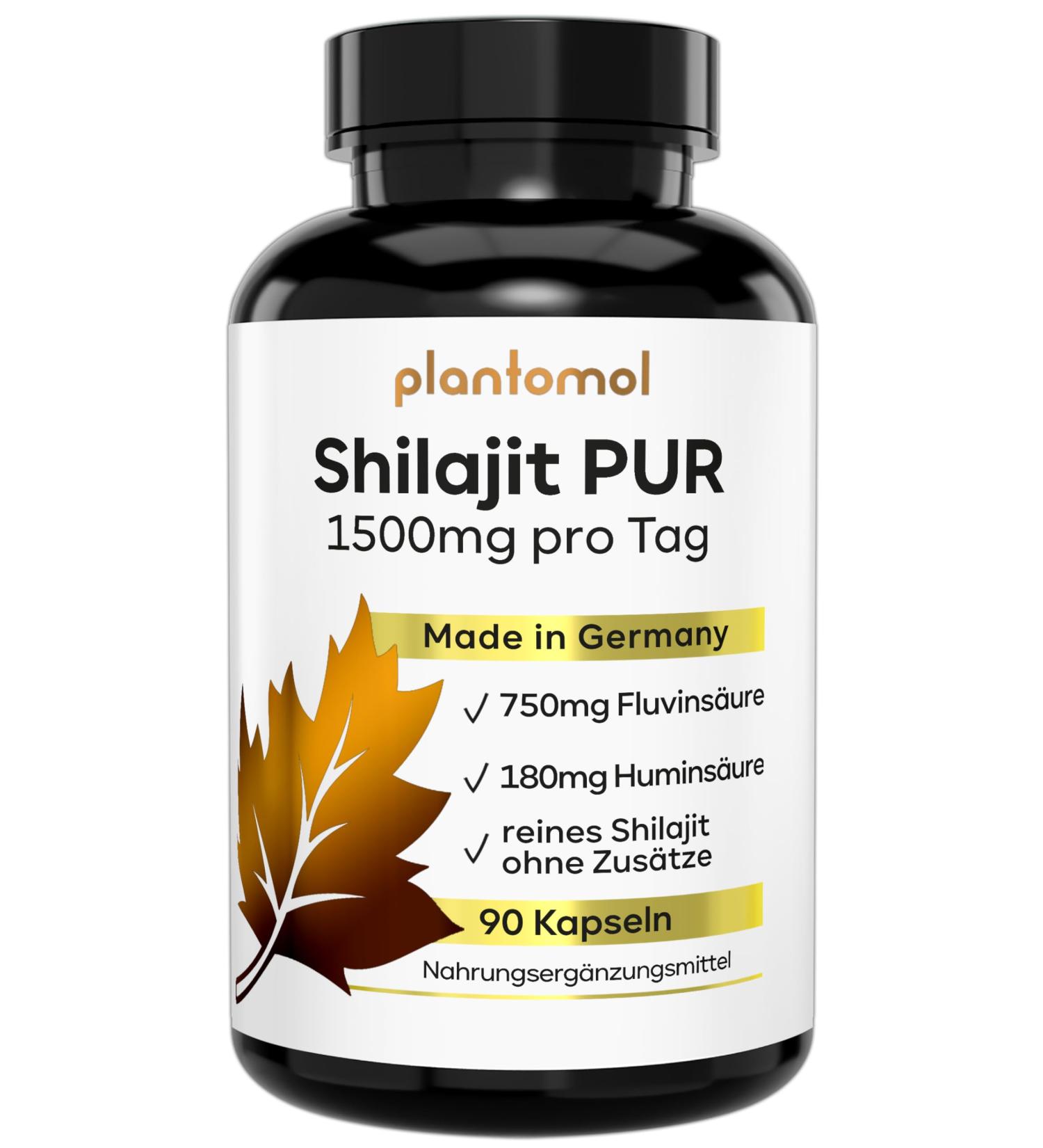 90% Pure Shilajit Capsules - 1500mg Daily Dose | 15 000mg Mumijo Shilajit | 50% Fulvic Acid | 30 Portions | Premium Quality - Buy Online on GoSupps.com