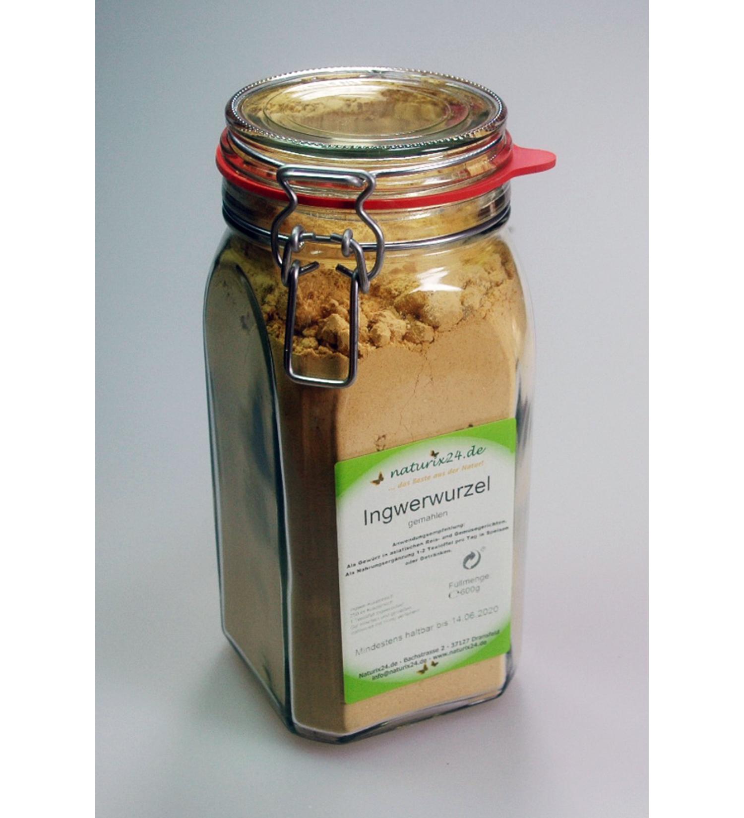 Naturix24 Ginger powder in a wire jar 1550 ml