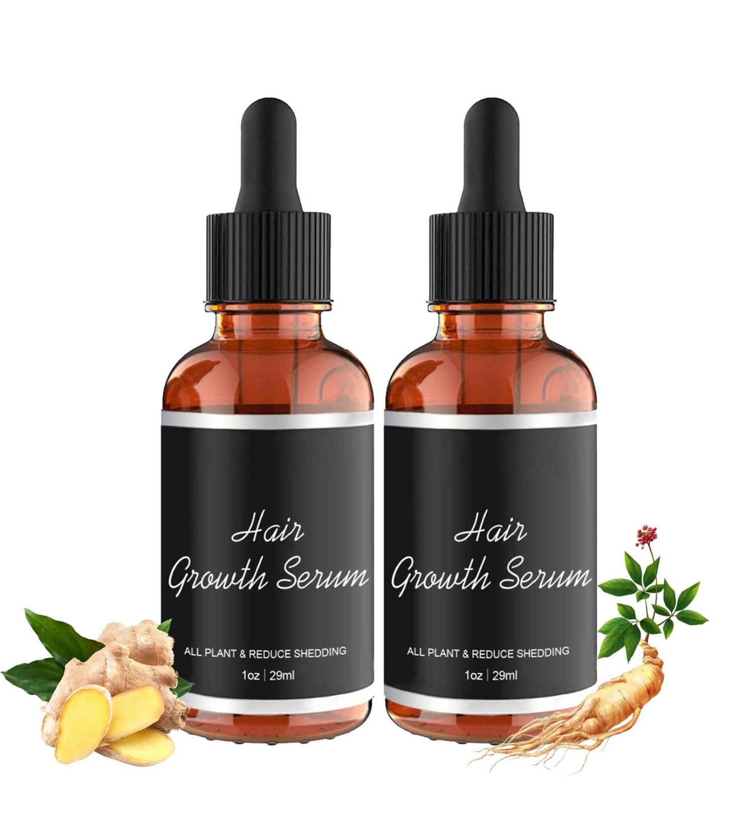 Rennora Hair Growth Serum - Organic Hair Growth Oil for Black Women Fast Results for Thinning & Hair Loss - Buy Online on GoSupps.com