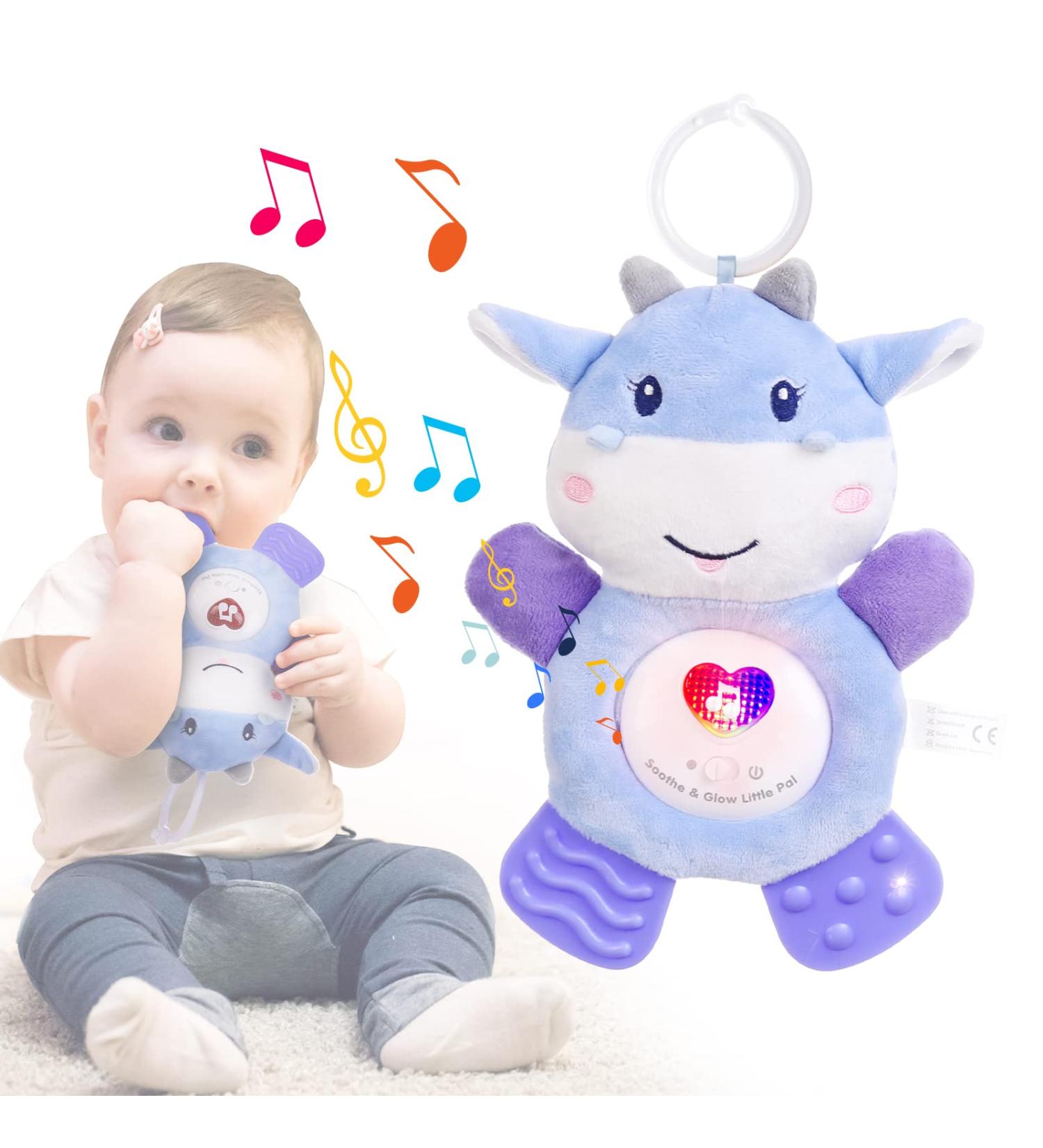 Musical Baby Teething Toys with Soft Light Teething Toys for Babies 0 3 6 9 12 Months BPA Free Washable Plush Infant Toys with Hook for Crib Sensory Baby Toys Perfect Baby Gifts-Cow - Buy Online on GoSupps.com