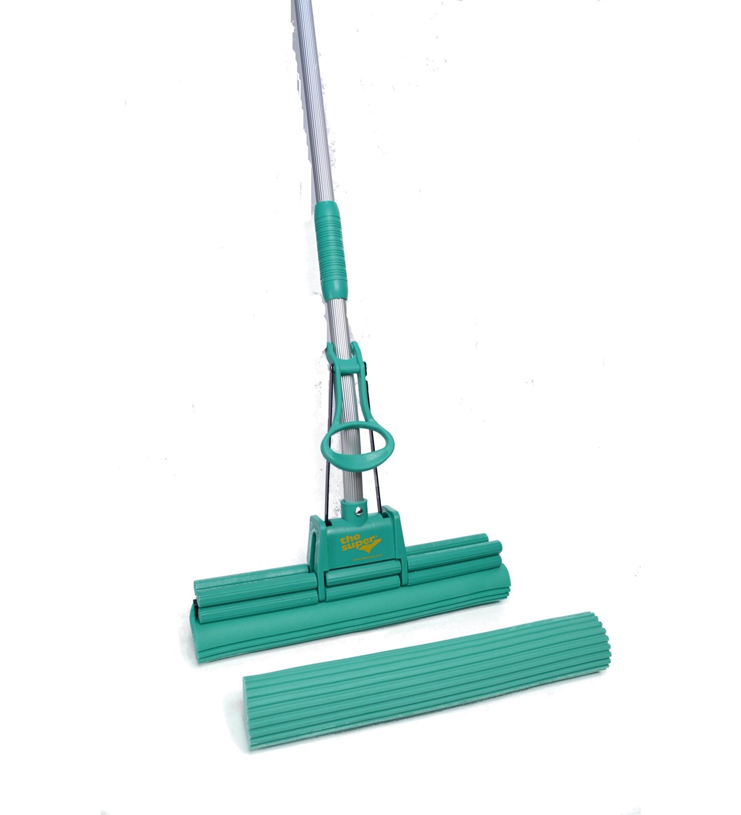Super Jumbo 16 PVA Sponge Mop Set - Includes Mop and 1 Extra Refill - Buy Online on GoSupps.com