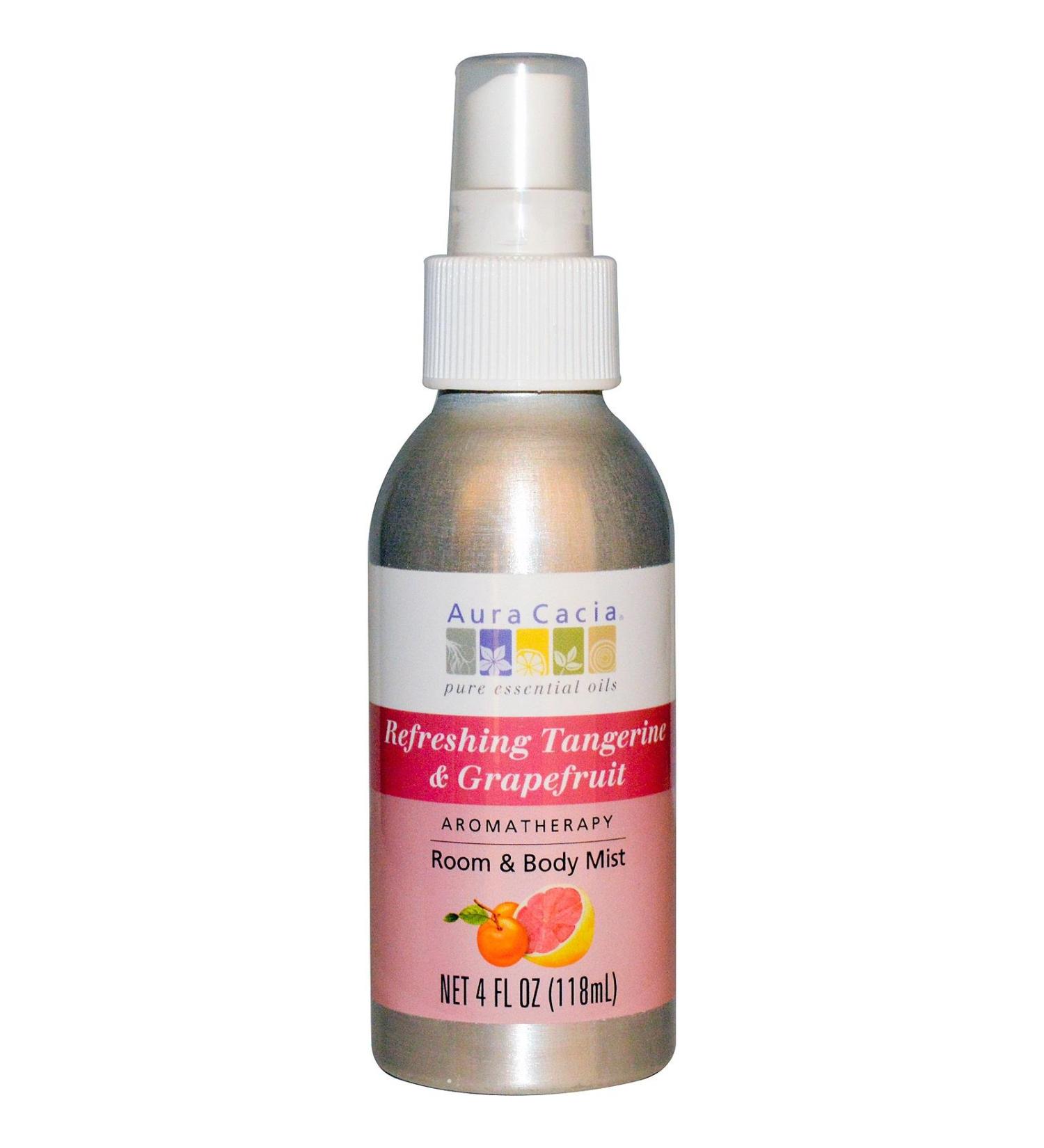 Aura Cacia Tangerine/Grapefruit Aromatherapy Mist 4 Oz. Bottle