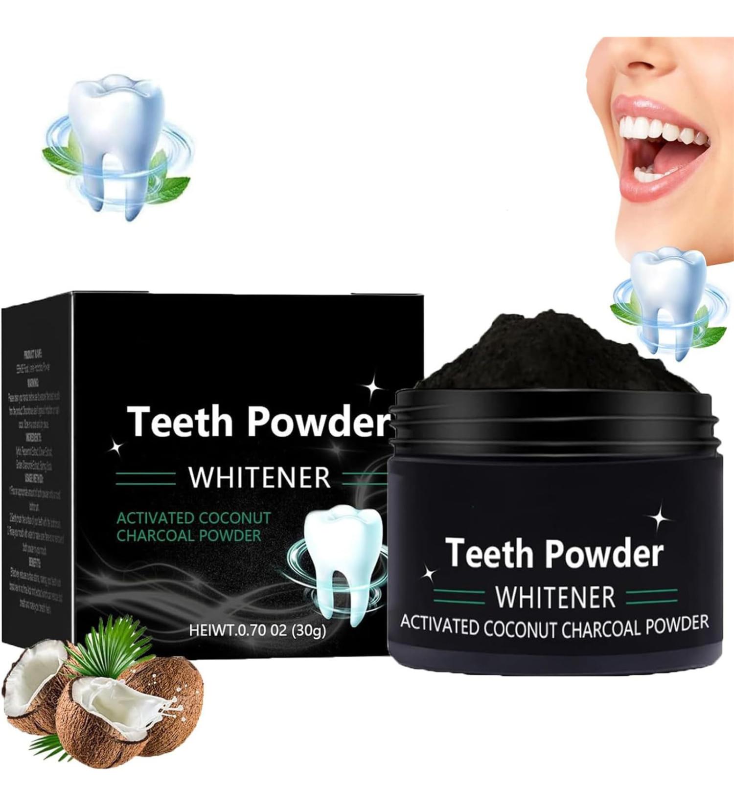 Cleopatra's Natural Tooth Elevator Powder with Activated Coconut - 1PC | Brighten & Elevate Your Smile International Shipping Available - Buy Online on GoSupps.com