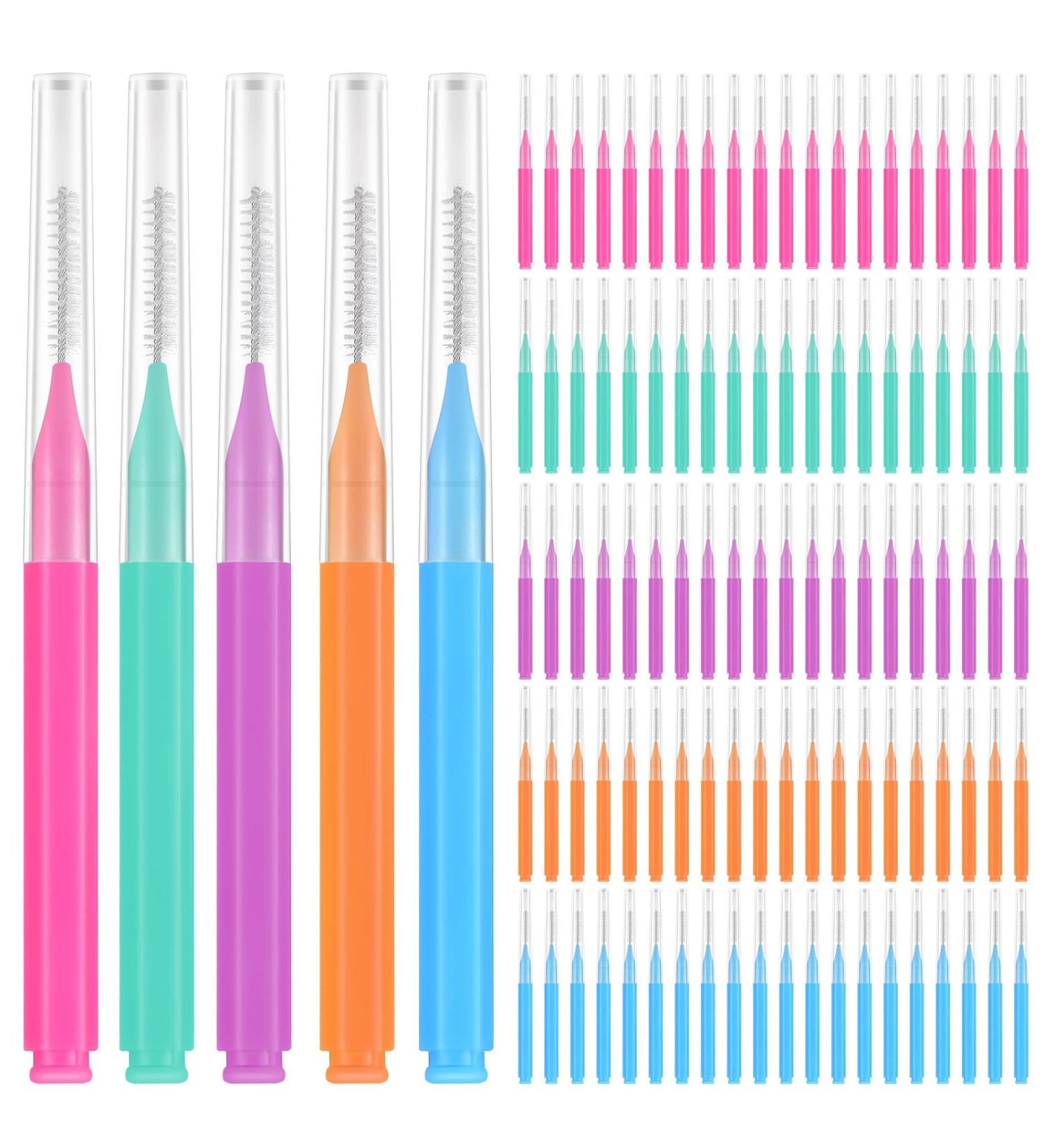 Interdental Brush 100 Pcs - Premium Tooth Flossing Heads & Dental Picks for Effective Oral Care | International Shipping - Buy Online on GoSupps.com
