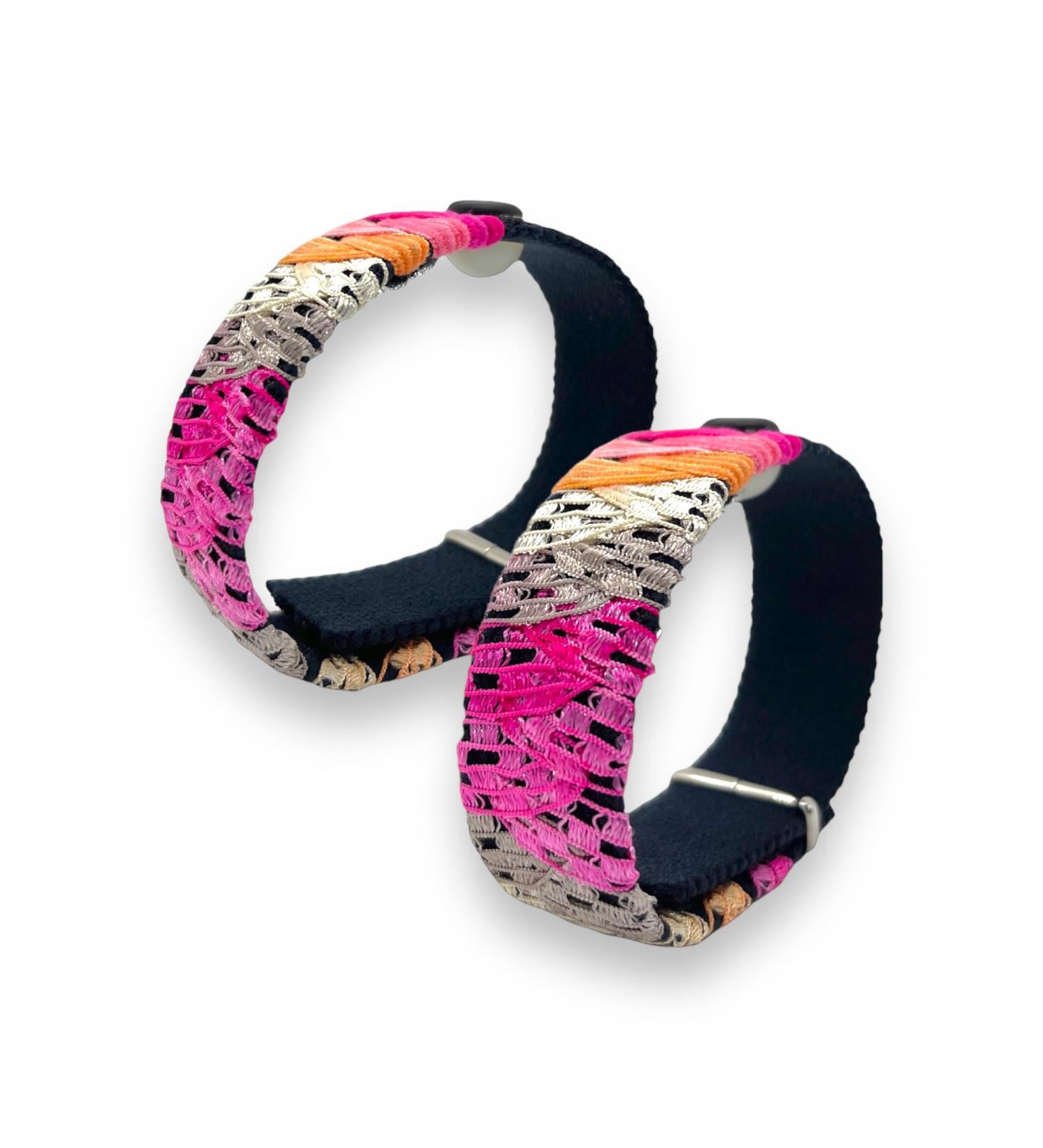 Designer Adjustable Velcro Bracelet for Movement Disease & Morning Nausea - Natural Healing (Pink Lady Large 22.9 cm) - Buy Online on GoSupps.com