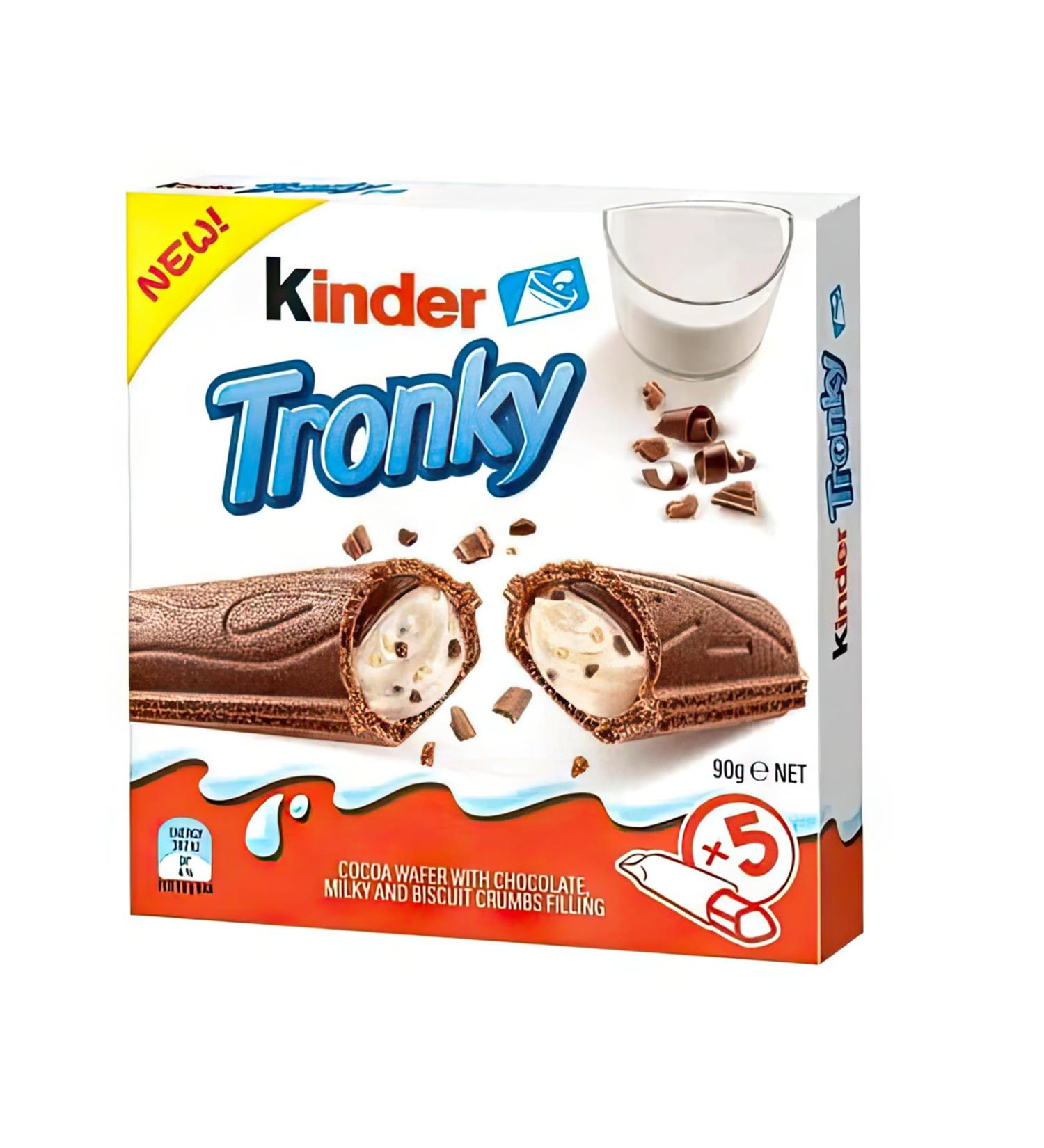 Tronky Kids 90g Crispy Waffle Rolls with Creamy Hazelnut Filling Perfect for Sweet Pleasure + GETZH ThankYou Sticker