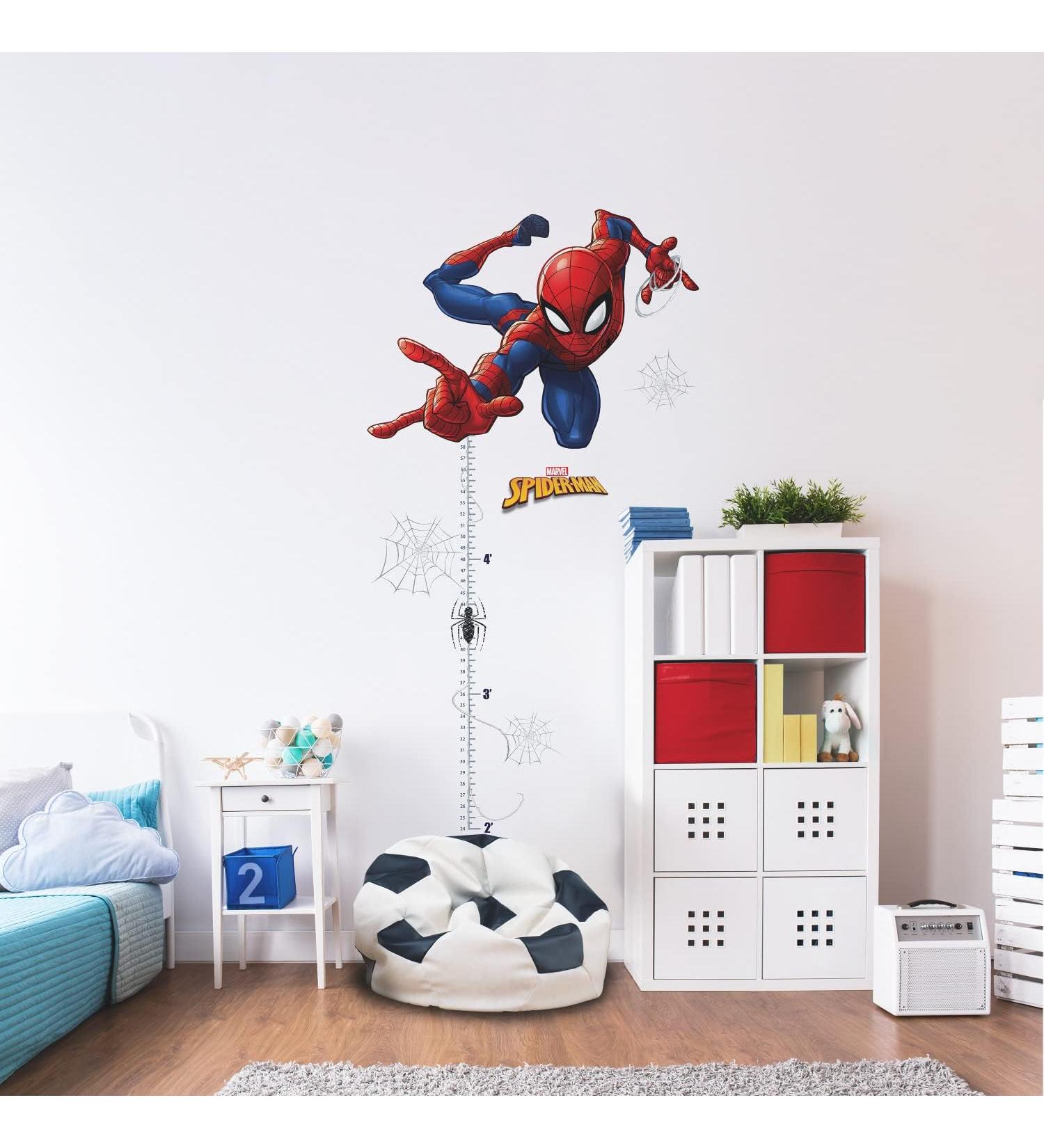 RoomMates RMK5168GC Spider-Man Growth Chart Giant Peel and Stick Wall Decals - Spider-Man Growth Chart - Buy Online on GoSupps.com