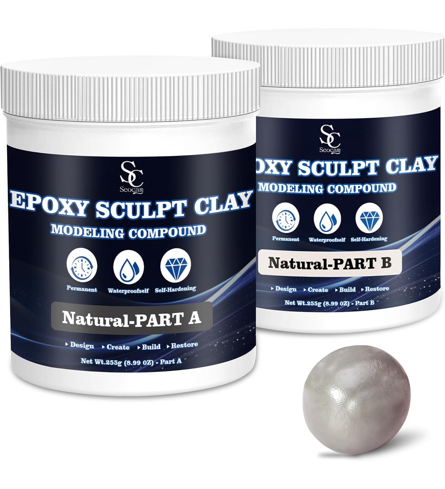 Seocam Epoxy Sculpt Clay Modeling Compound Natural Part  (A & B) - 8.99 Oz - Buy Online on GoSupps.com
