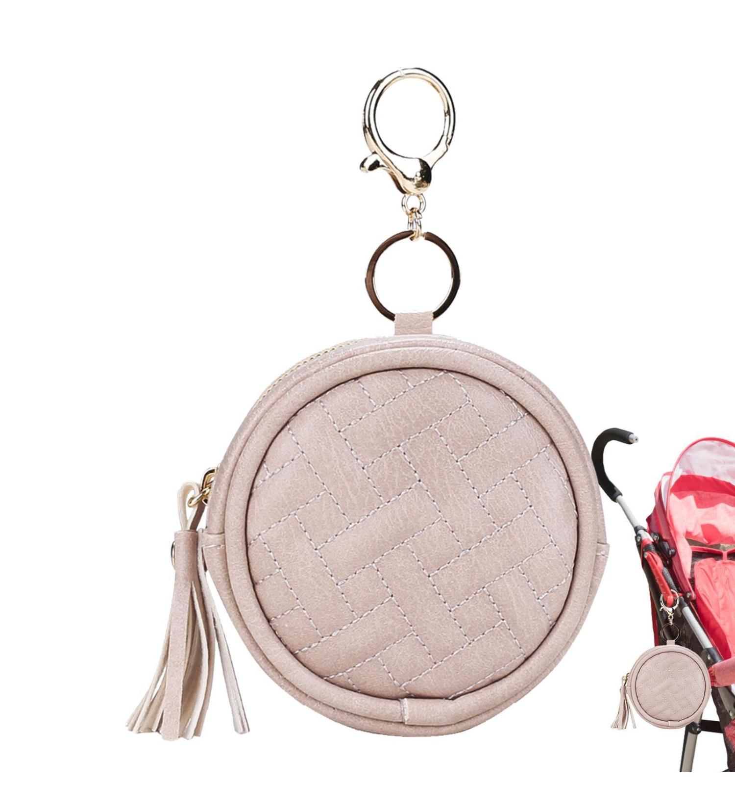 Fowybe Pacifier Bag | Pink Pacifier Holder & Key Storage for Diaper Bags - Secure & Convenient Solution - Buy Online on GoSupps.com