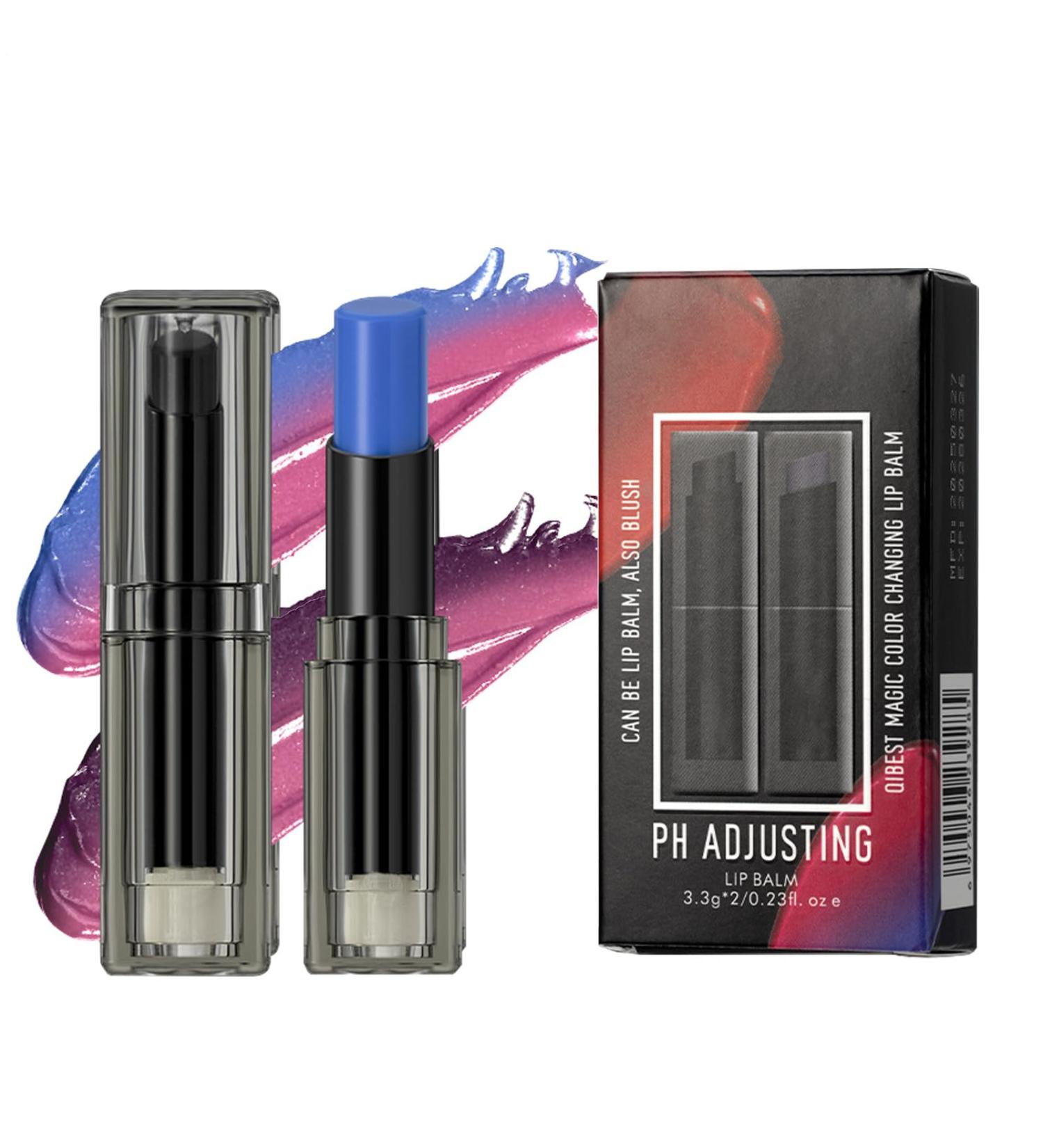 Baume L vres Changeant de Couleur - 2 Pi ces Baume L vres Teint Hydratant - Tenue Longue R sistant aux Transferts Hydratant Id al Voyage t Plage Plein Air - Buy Online on GoSupps.com