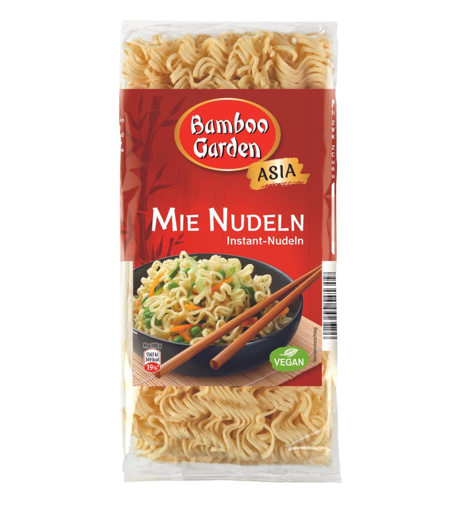 Bamboo Garden Mie Pasta - Instant Noodles for Asian Cuisine | Vegan | 250g | Ideal for Fried Pasta & Soups | International Shipping - Buy Online on GoSupps.com