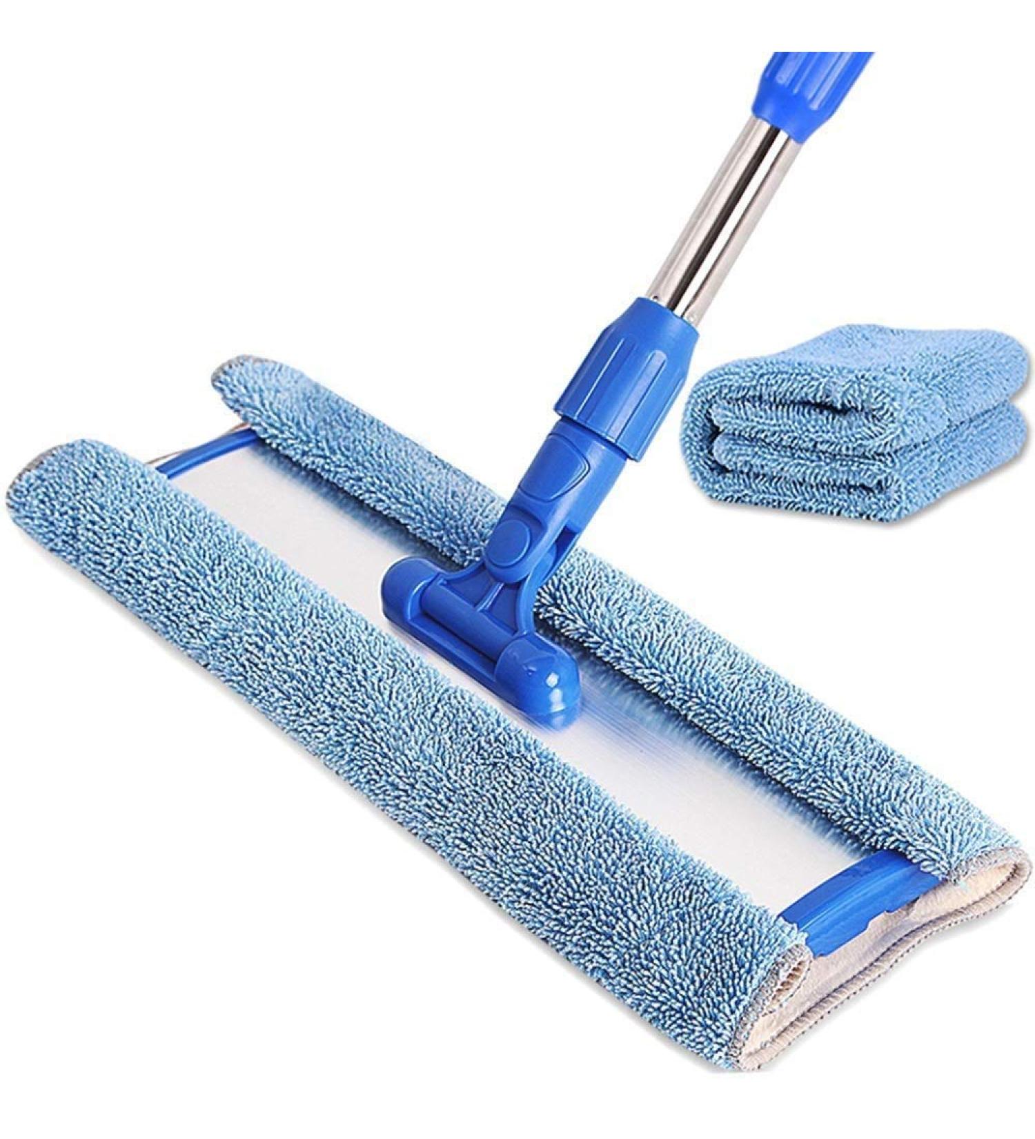 Mop - Swivel Head Capacity Great for Wet-Dry Cleaning Safe on All Surfaces Telescopic Wand Compact Storage Commemoration Day - Buy Online on GoSupps.com