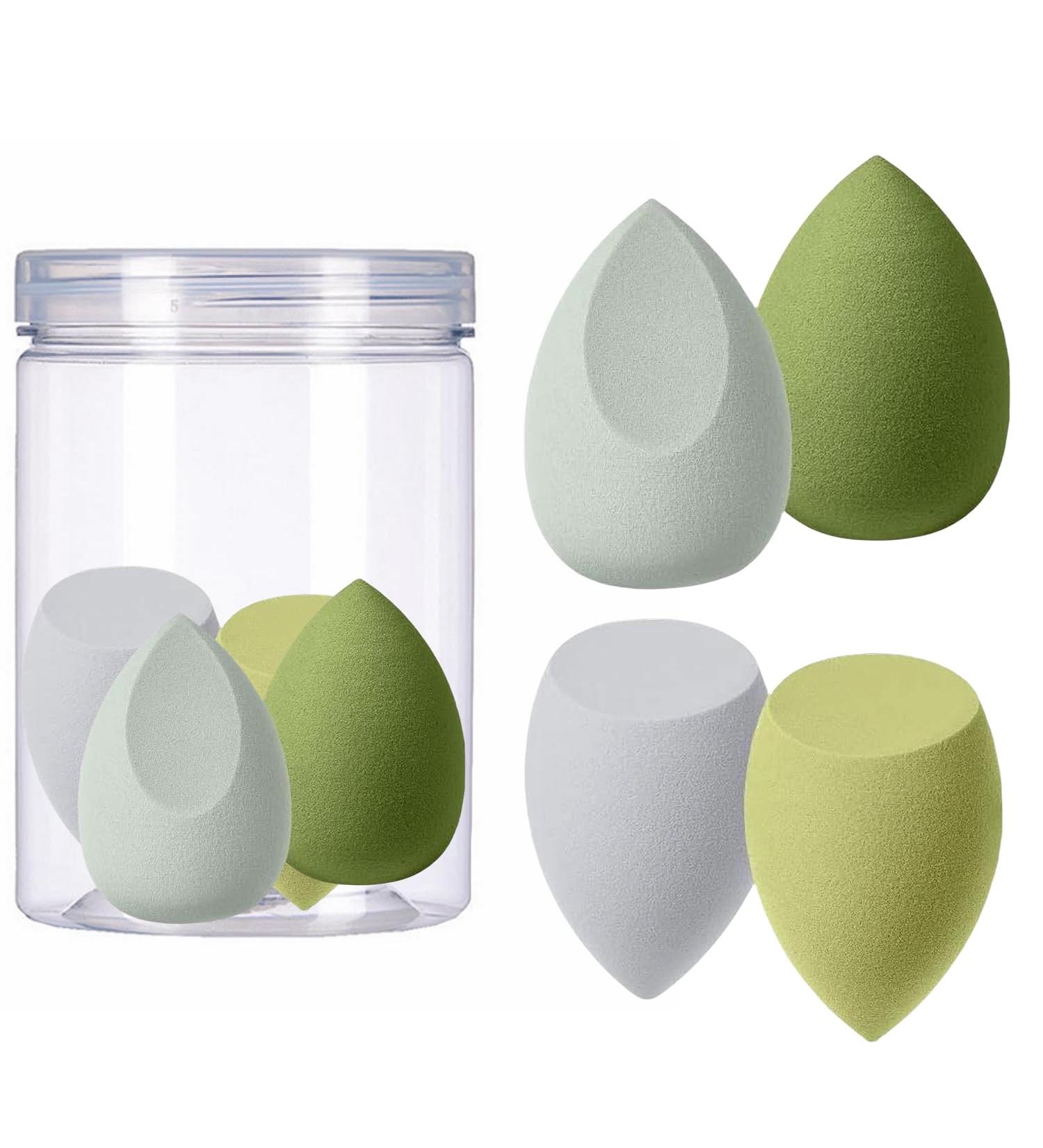 Stianiiile Makeup Sponge Set of 8 - Latex Free Blenders for Liquid Cream & Powder | Super Soft Green Beauty Sponges - Buy Online on GoSupps.com