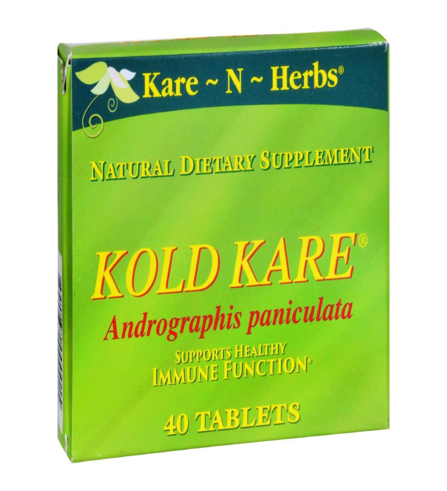 Kold Kare Daily Immune Health Function 40 Count | Effective Against Cold Sinus Allergy Symptoms | Non-Habit Forming | No Side Effects