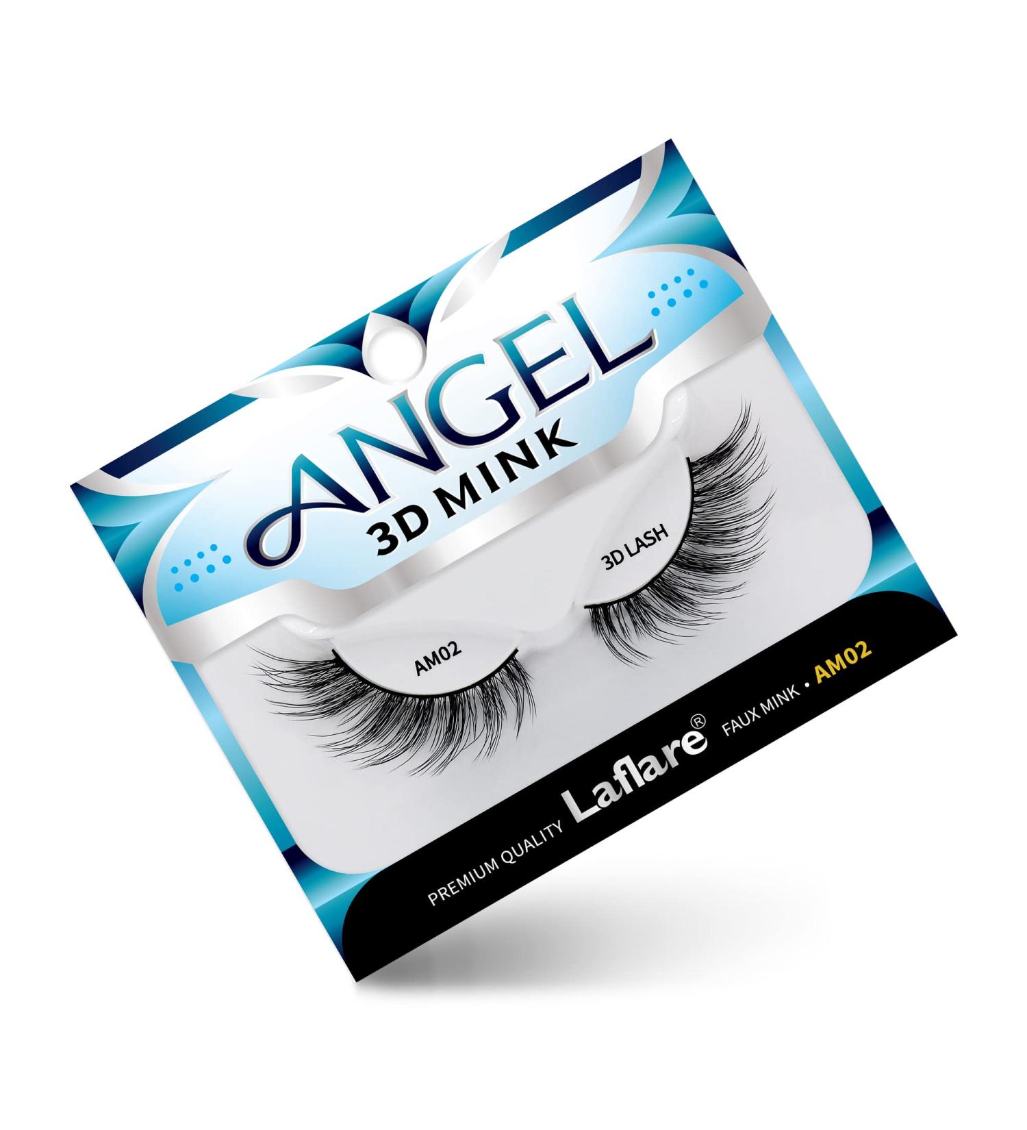 Laflare 3D Mink Angel Eyelashes - Soft, Voluminous, and Glamorous (AM02) - Buy Online on GoSupps.com