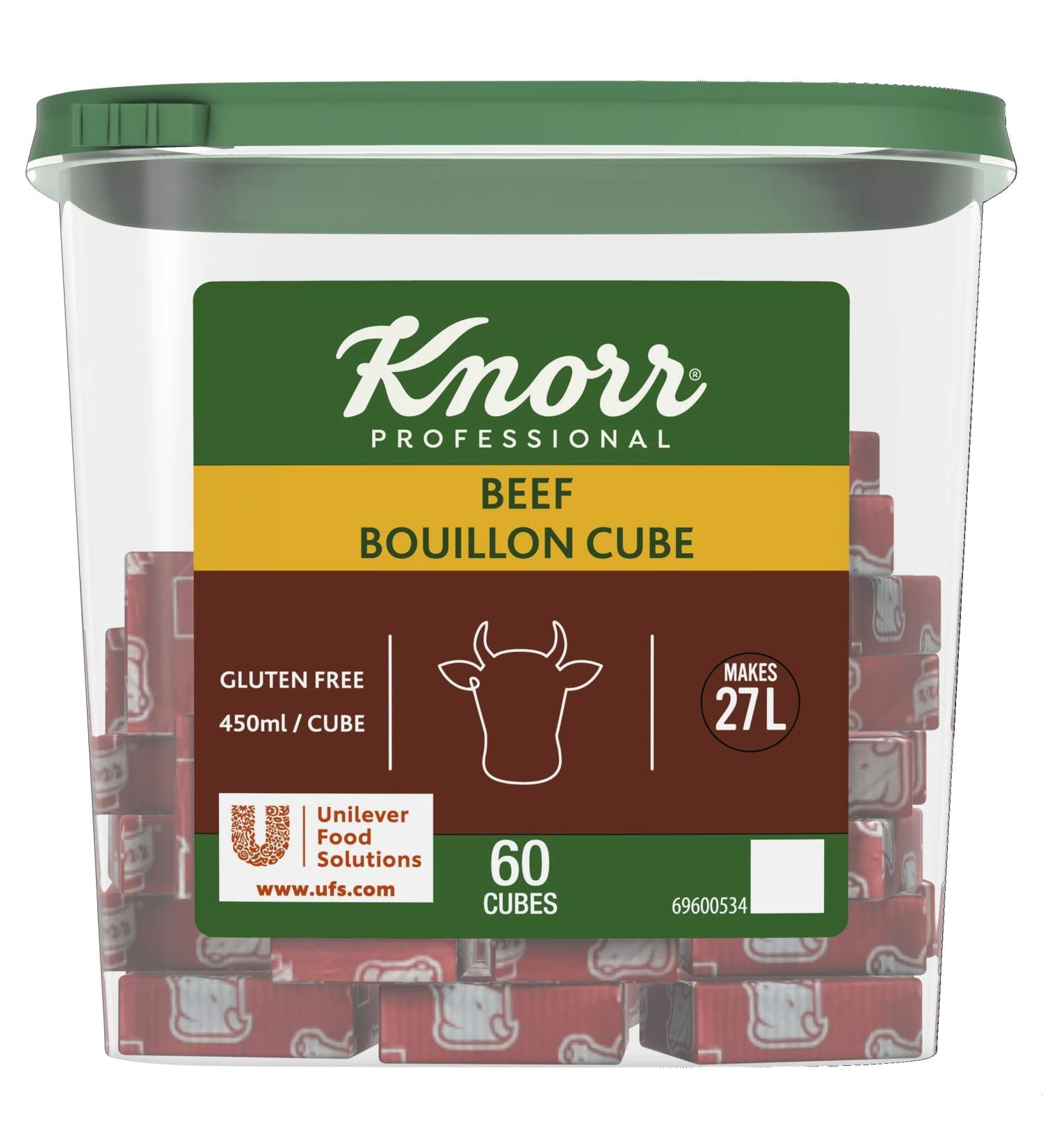 Knorr Beef Bouillon Cubes 60 x 450ml - Premium Quality Flavor Enhancer - Buy Online on GoSupps.com