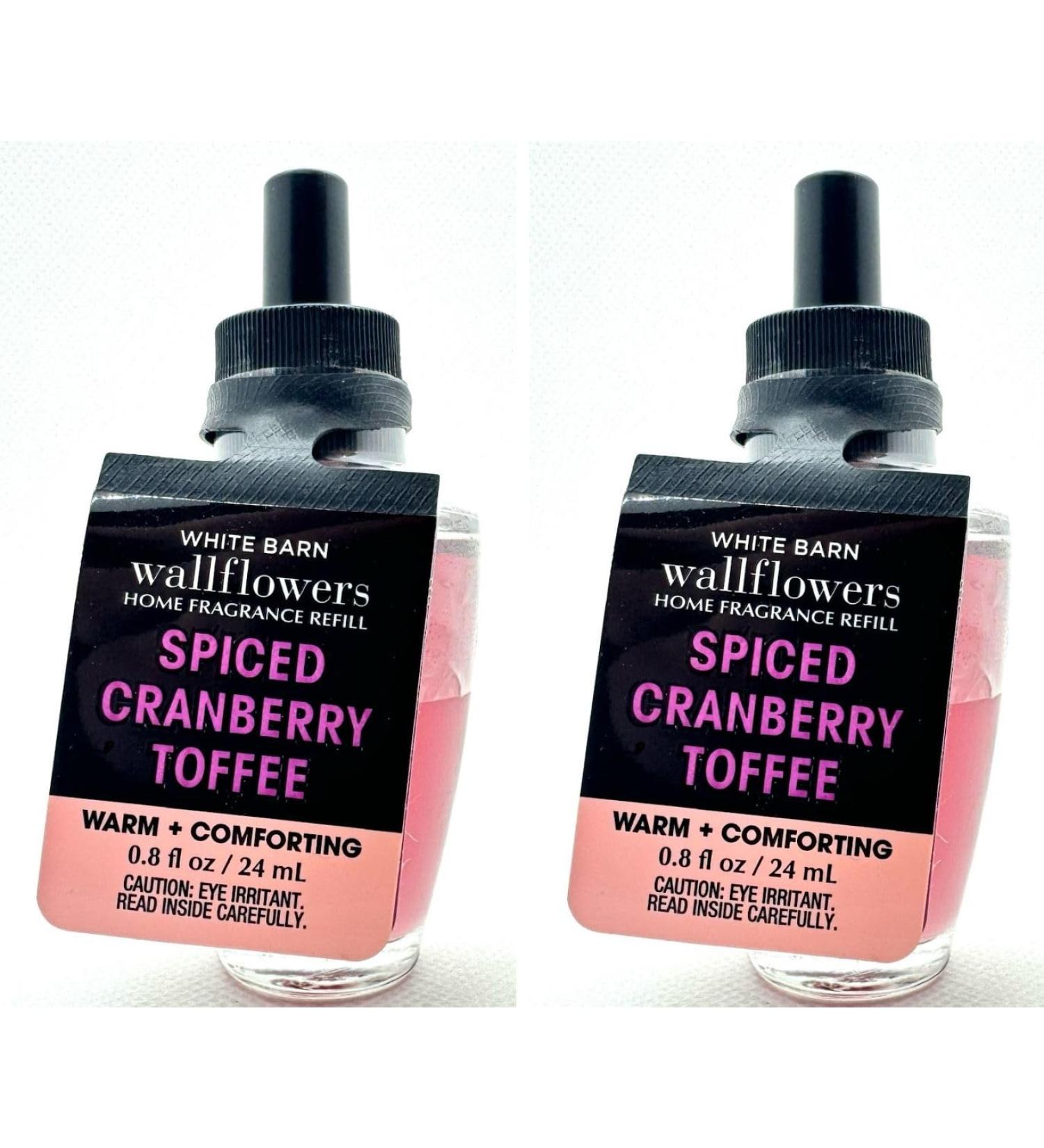 Bath Body Spiced Cranberry Toffee Wallflower Refill 0.8 Fl Oz