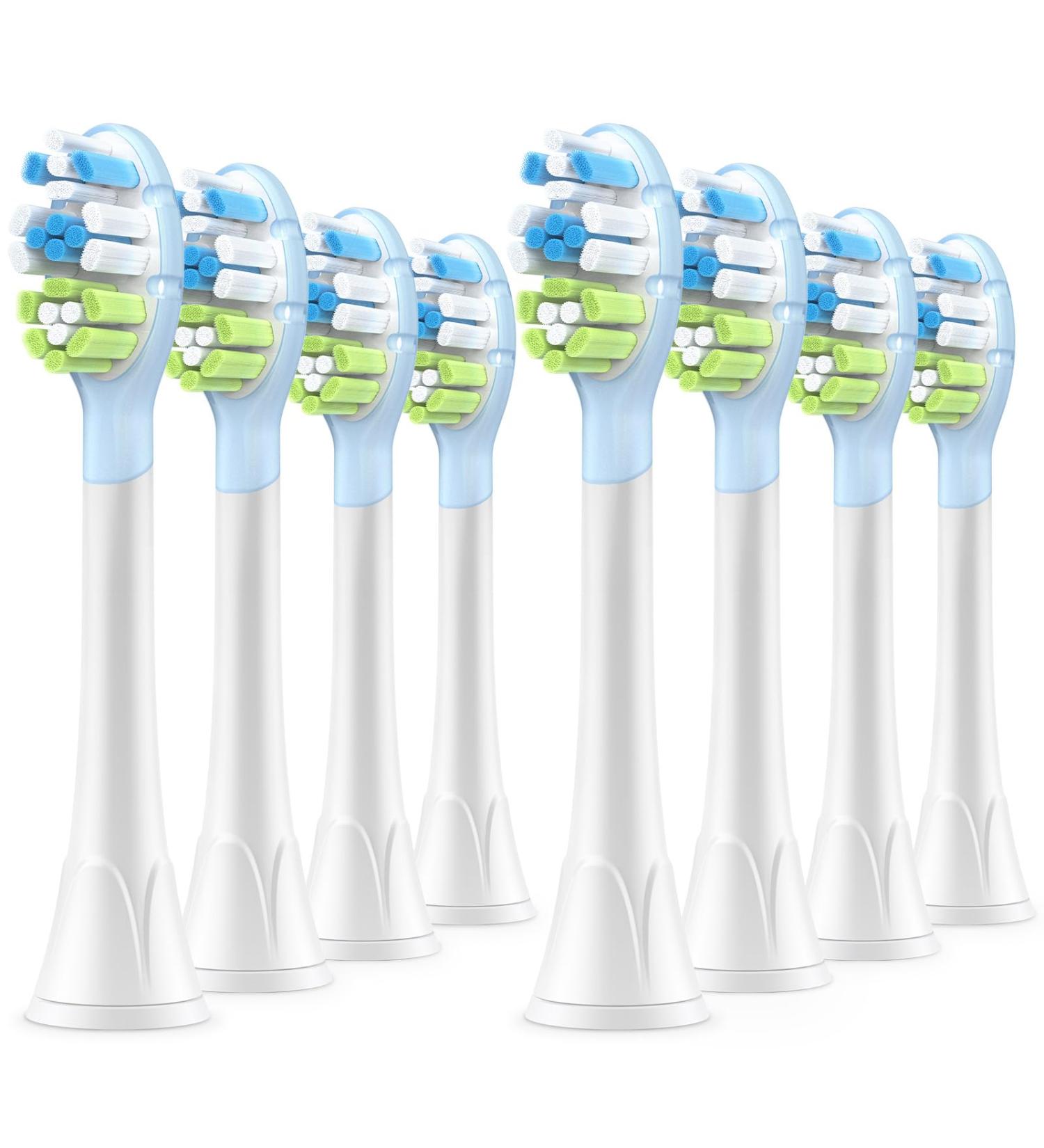 Superior Clean Brush Heads for Philips Sonicare - 8 Pack White | International Shipping Available - Buy Online on GoSupps.com