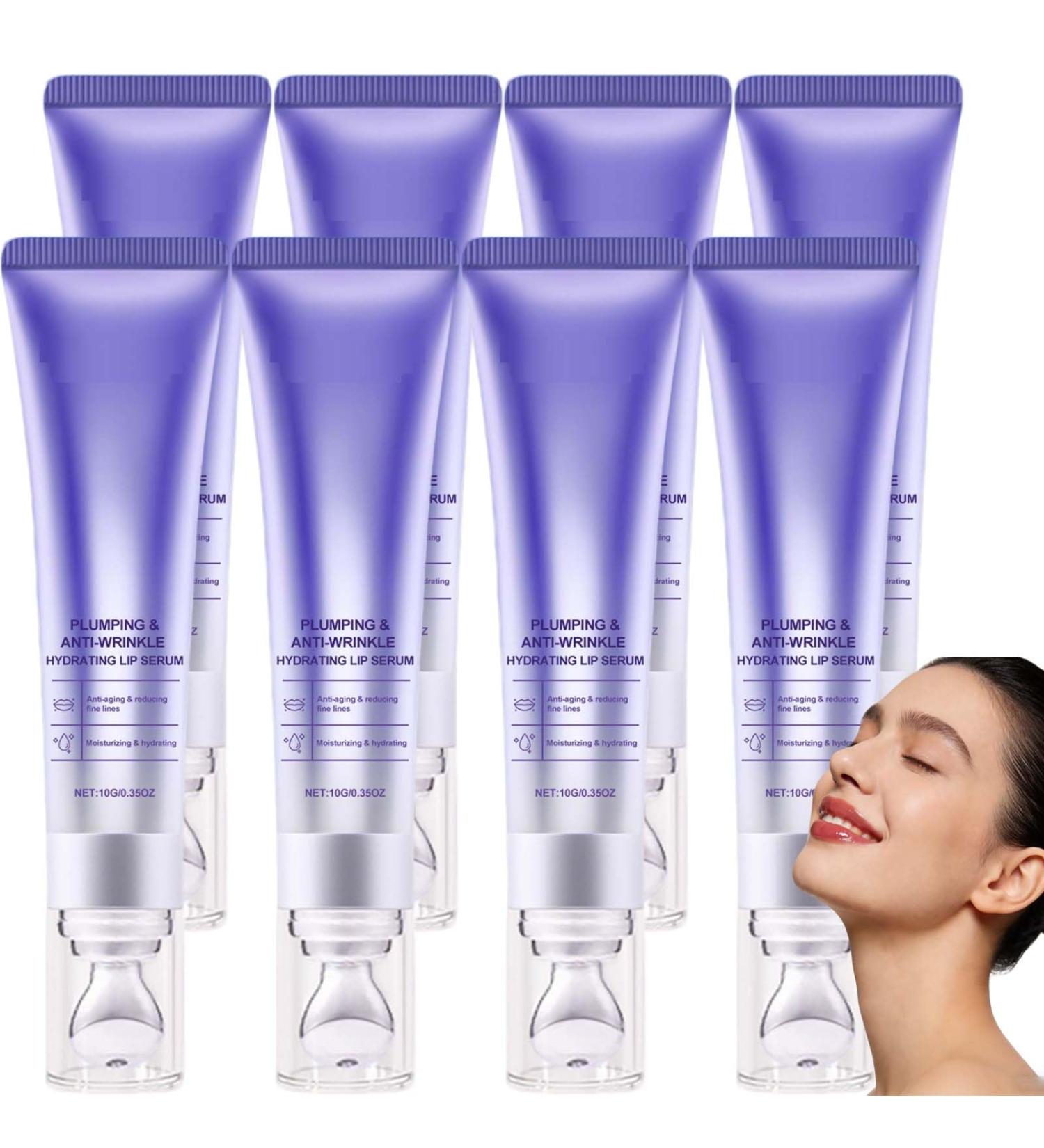  XUSHAOLUN Hydrating lip serum for plumping and anti-wrinkle results plumping lip oil serum for fuller lips brighter shinier more voluminous lips nourishing. (8 pieces) - Buy Online on GoSupps.com