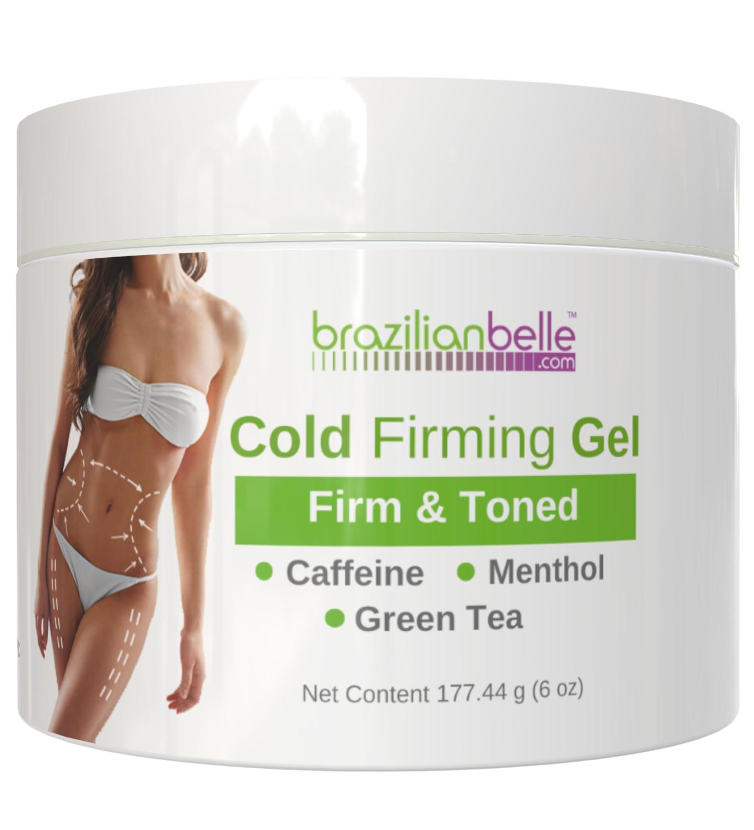 Brazilian Belle Cold Firming Gel - Skin Tightening & Anti Cellulite Gel with Caffeine - Advanced Skin Firming & Body Firming Cream for Loose & Sagging Skin - Buy Online on GoSupps.com