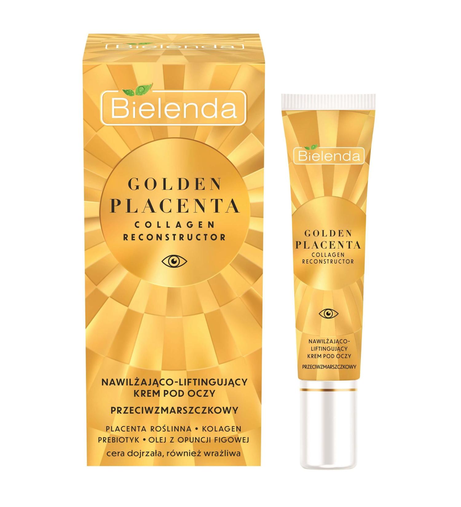 Bielenda Placenta Collagen Reconstructor Moisturising Lifting Anti Wrinkle Eye Cream 15ml