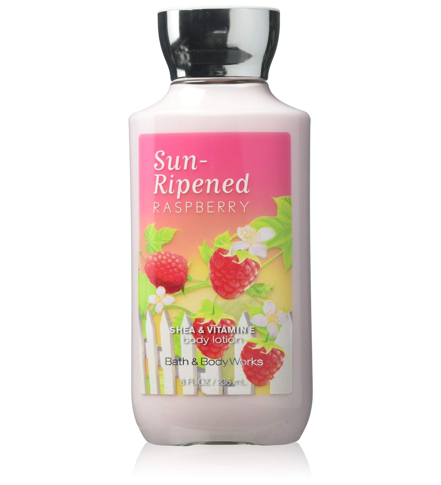 Bath & Body Works Sun-ripened Raspberry Body Lotion 8oz - Shea & Vitamin E Infused - Buy Online on GoSupps.com