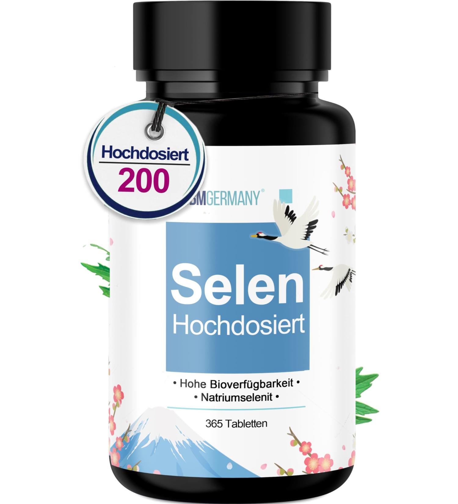 MBMGermany Selen Complex High Dose 200 g - Premium Selenium for Underactive Thyroid | Lab Tested in Germany - Buy Online on GoSupps.com
