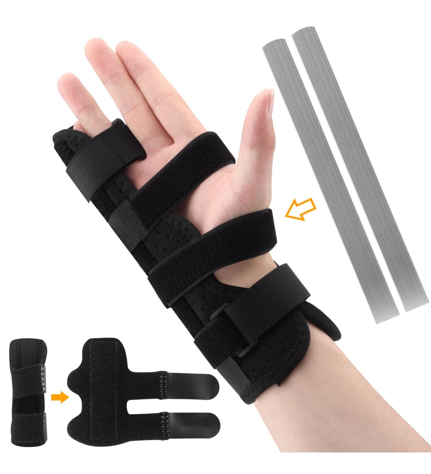 Adjustable Finger Splint Brace for Ring & Pinky Finger | Trigger Finger Splint | Pain Relief & Arthritis Support | Reversible Immobilizer for Right & Left Hand - Buy Online on GoSupps.com