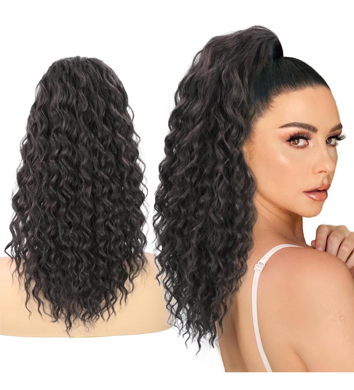 Allyreetress Drawstring Ponytail Extension Long Drawstring Ponytail for Black Women Long Multi Layered Hair FluffyThick Synthetic Hairpiece for Daily Use(Natural Black) 18 Inch Natural Black - Buy Online on GoSupps.com