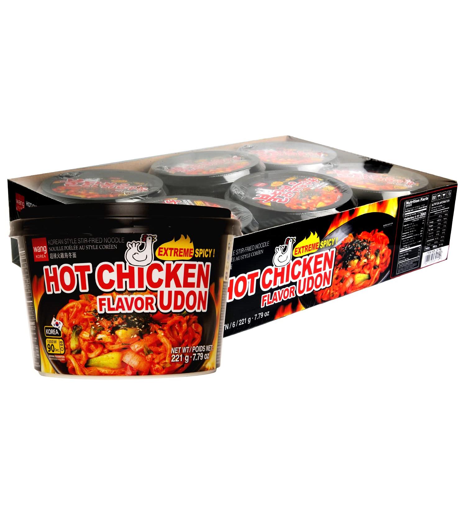 Wang Buldak Stir-Fried Udon - Extremely Spicy & Smoky - Pack of 6 | Shop Now! - Buy Online on GoSupps.com