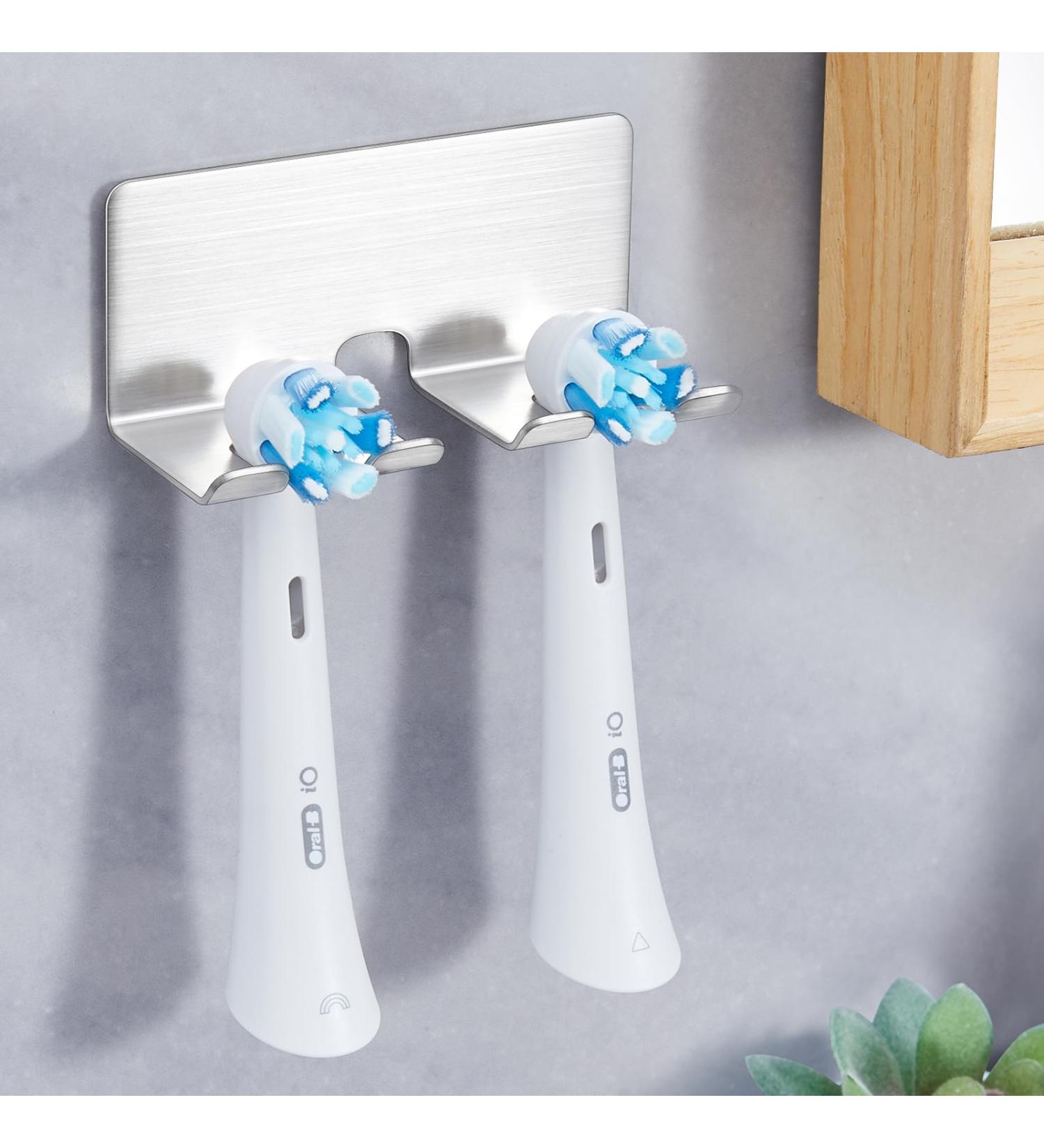 Wayasi Wall-Mounted Electric Toothbrush Holder - No Drilling SUS304 Stainless Steel Storage for Kids & Adults - Buy Online on GoSupps.com