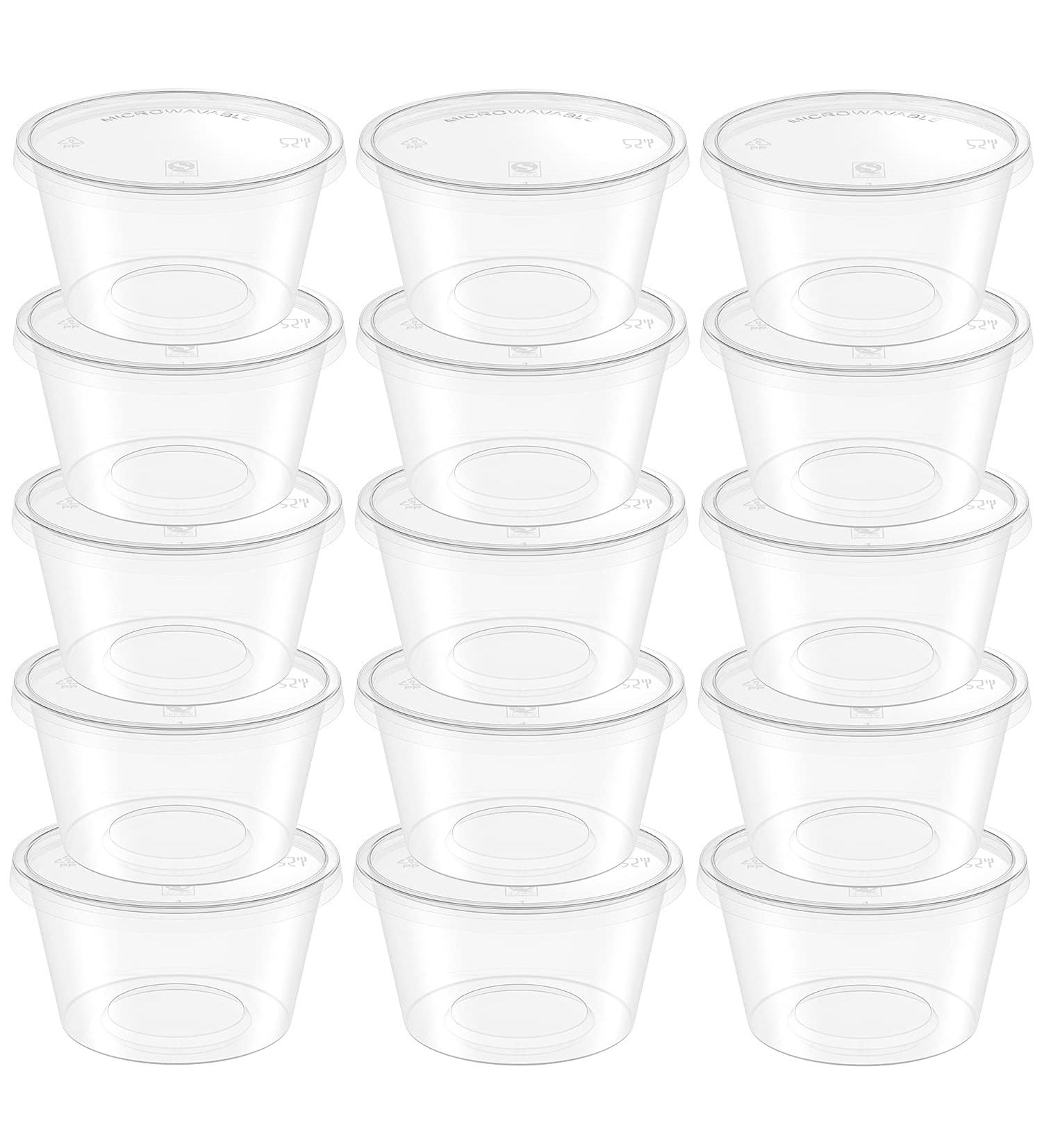 XINGLIAN 50 Pack 4 Ounce Clear Slime Foam Ball Storage Containers - DIY Craft Making Supplies - Buy Online on GoSupps.com