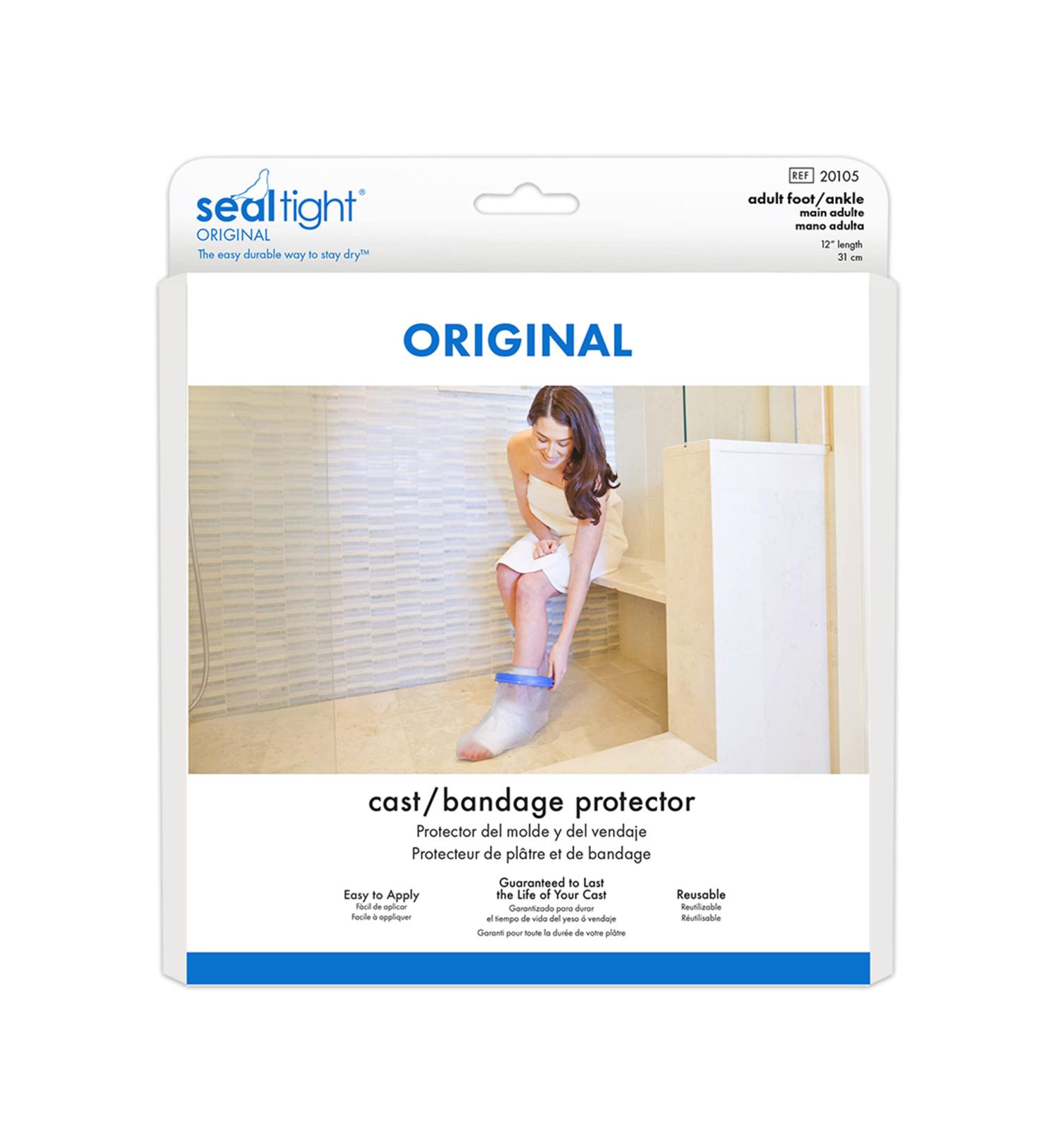 Seal Tight 20105 Original Adult Foot/Ankle Cast & Bandage Protector | Waterproof & Durable | International Shipping - Buy Online on GoSupps.com
