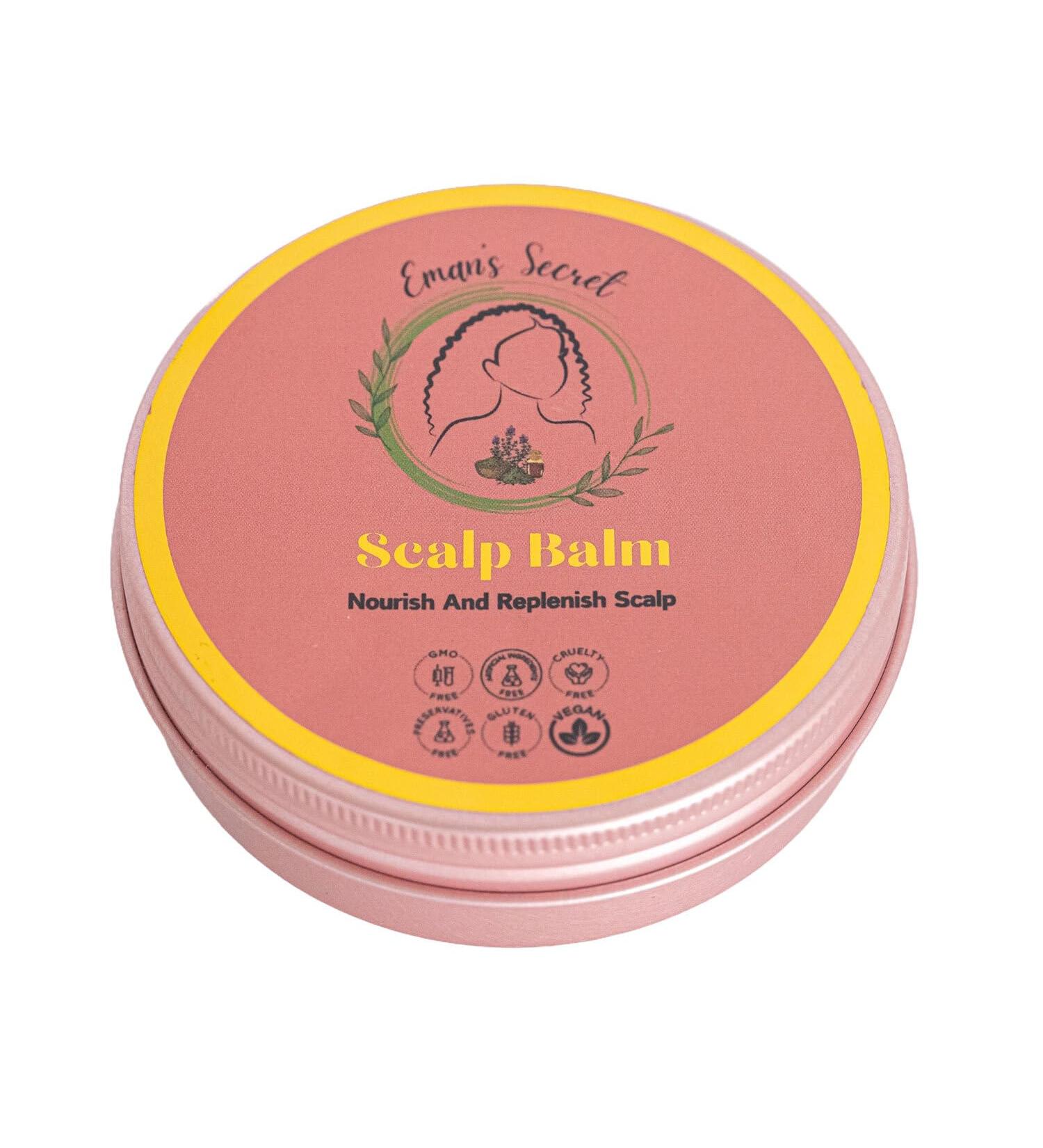Eman s Secret Herbal Hair Balm | Nourishing & Gentle for All Hair Types | Kids Friendly Scalp Care & Frizz Control | 4 Oz - Buy Online on GoSupps.com
