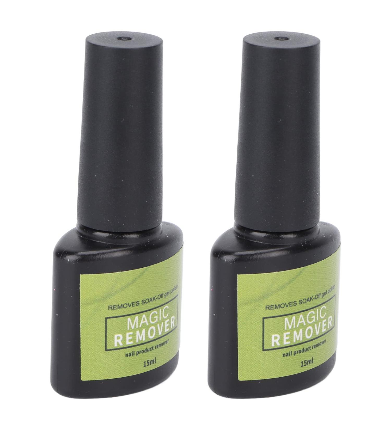 2pcs Nail Gel Polish Remover 15ml - Light Smell Harmless Professional Cleaner - Quickly Removes Polish Ideal Gift for Beginners Saves Time - Buy Online on GoSupps.com