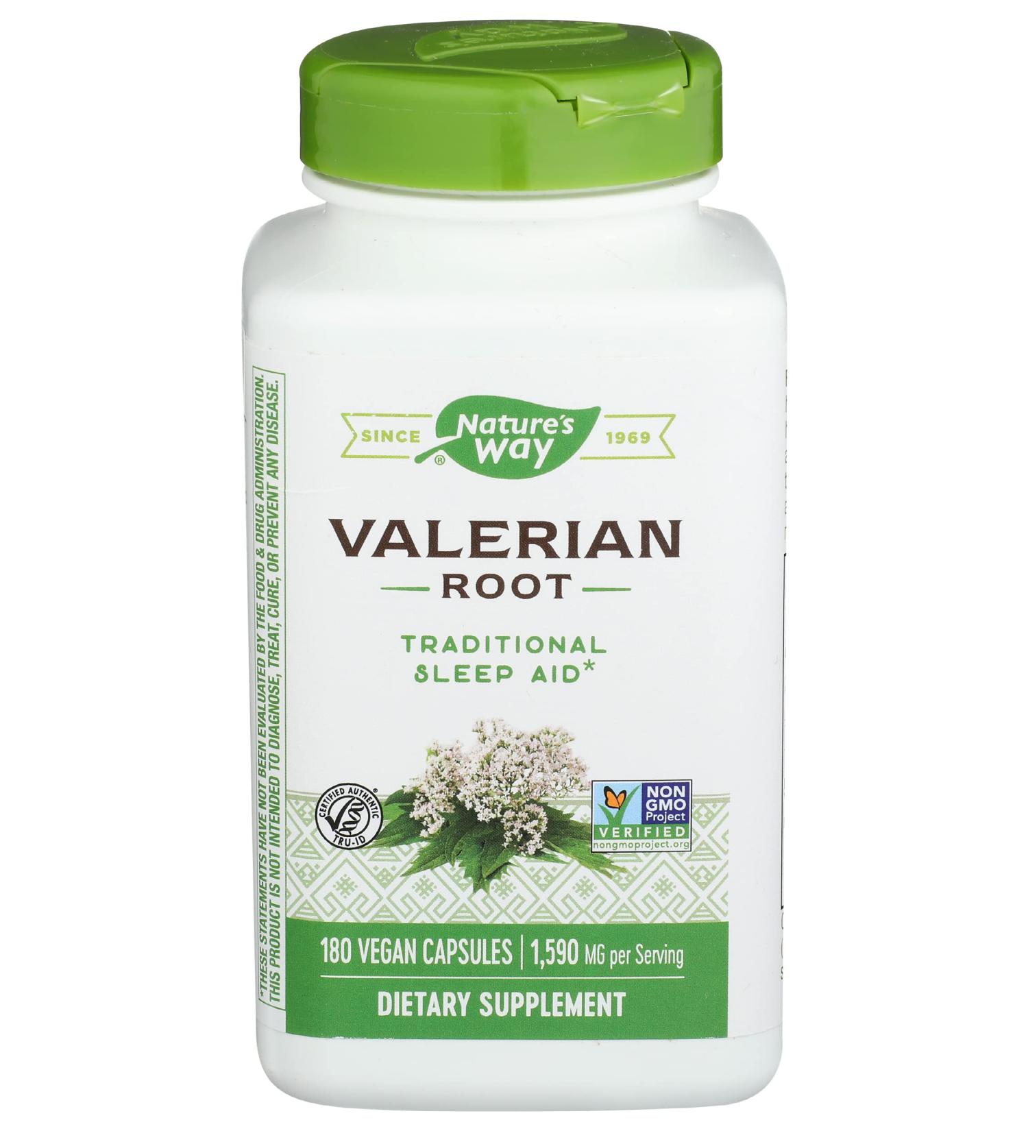 Natures Way Valerian Root 530mg - 180 Count | Natural Sleep Aid Supplement - Buy Online on GoSupps.com