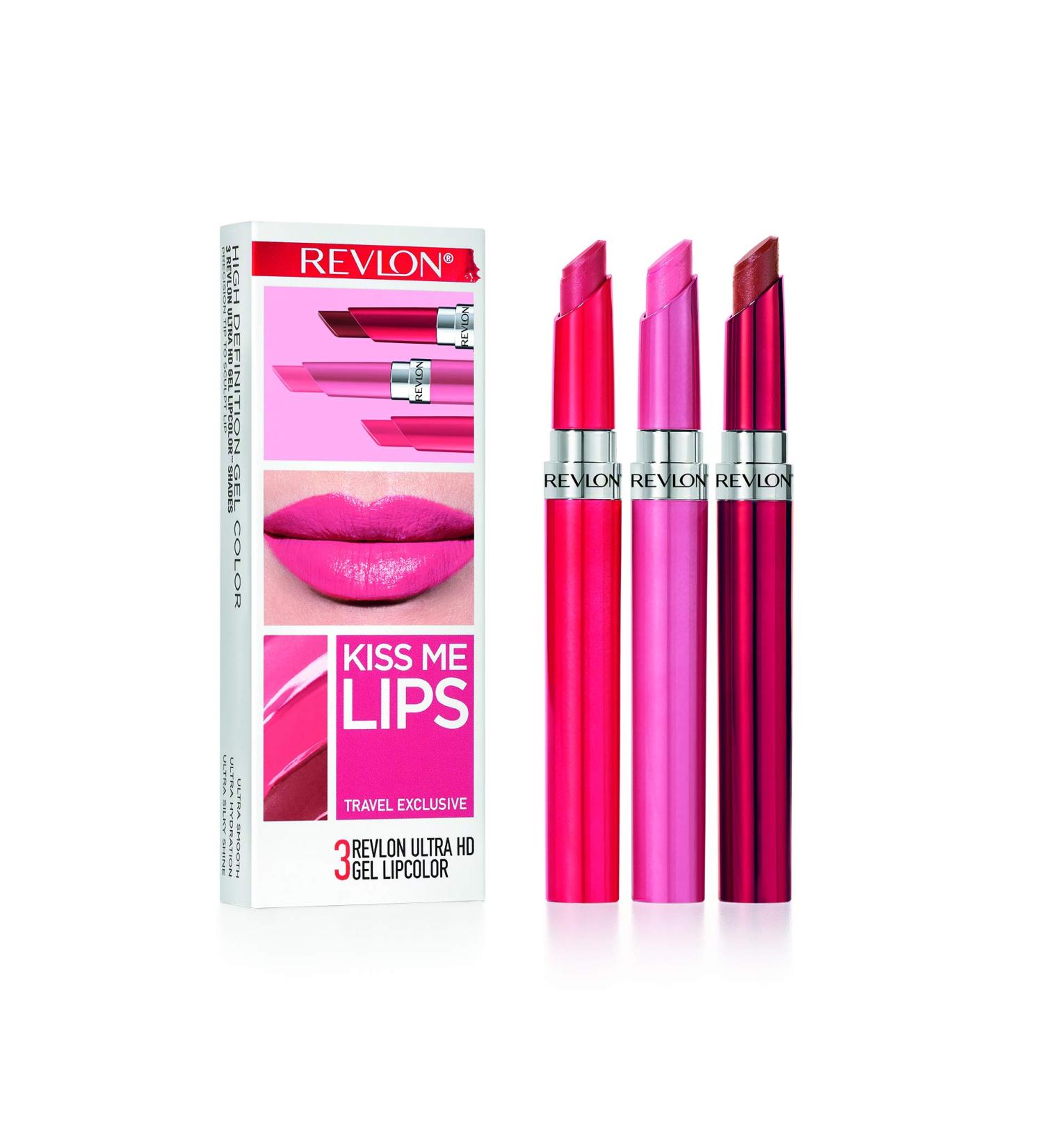 Revlon Ultra HD Gel Lipcolor 3 Piece Set Kiss Me Lips - Buy Online on GoSupps.com
