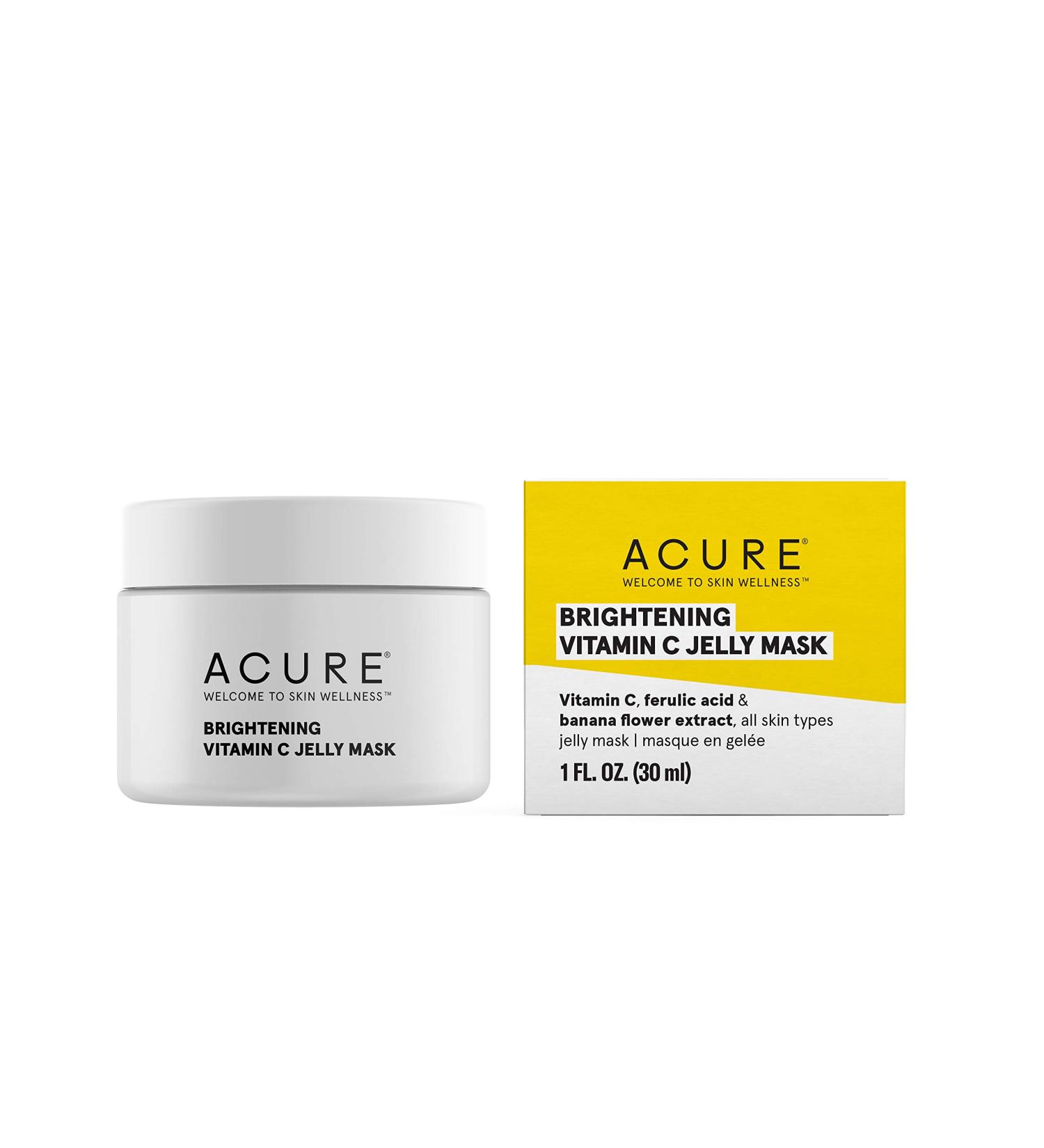 Acure Brightening Vitamin C Jelly Mask 1 fl oz - Radiant Skin & Glow - Buy Online on GoSupps.com