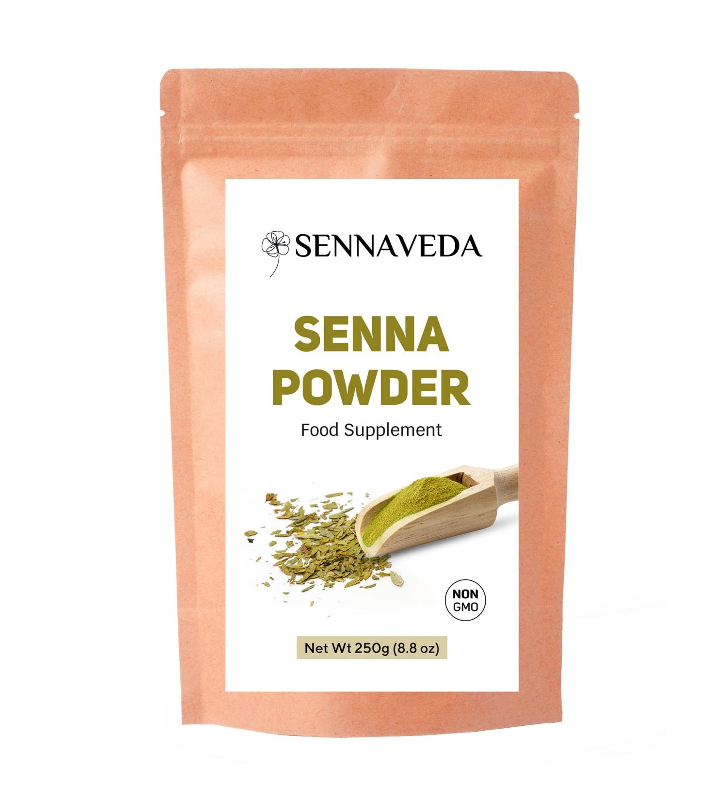 Sennaveda Pure Senna Leaf Powder 250g Digestive Health Detox Tea Laxatives
