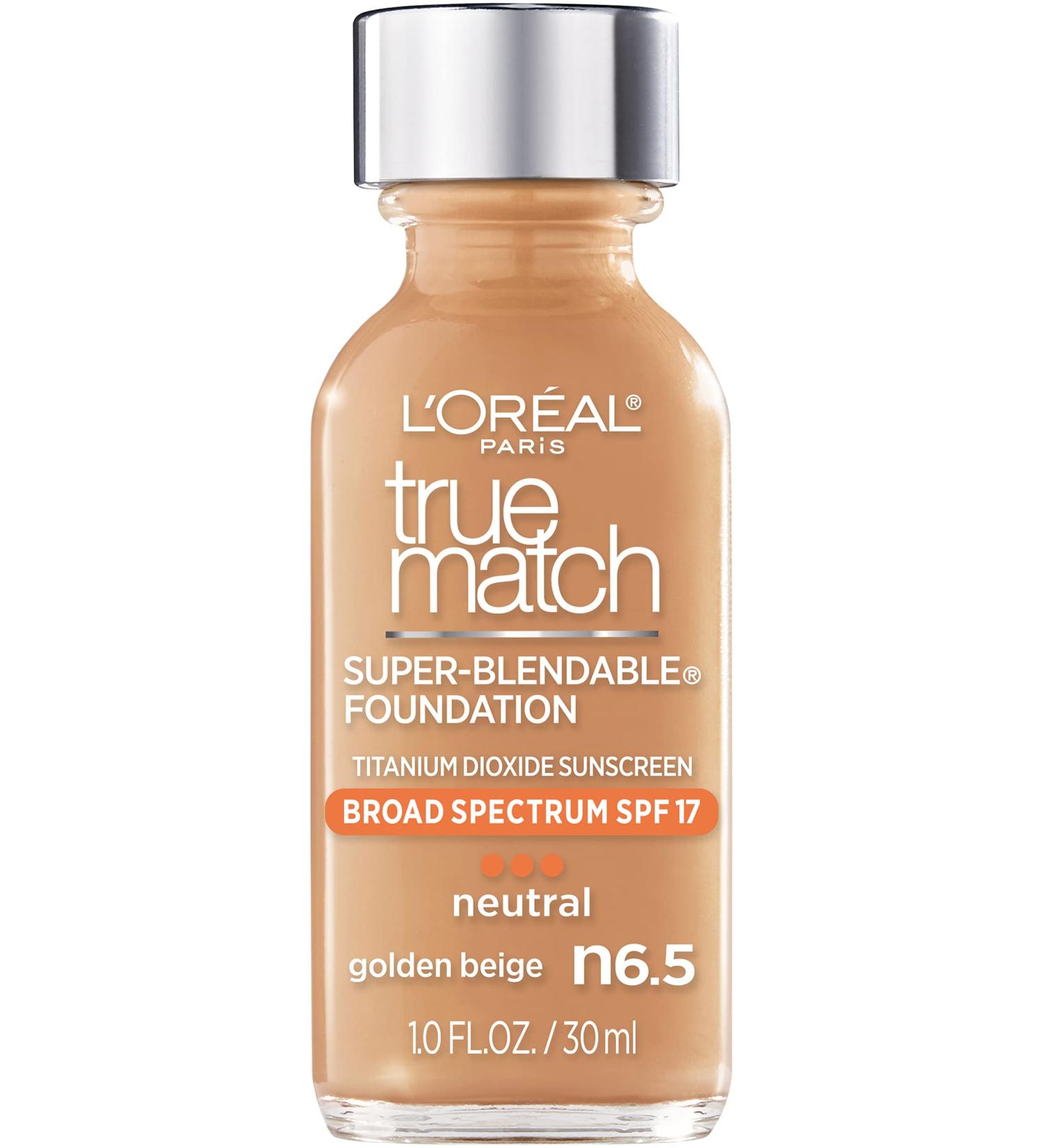 L'Oreal True Match Makeup SPF 17 N6.5 Golden Beige - Super-Blendable Foundation 1 fl oz - Buy Online on GoSupps.com