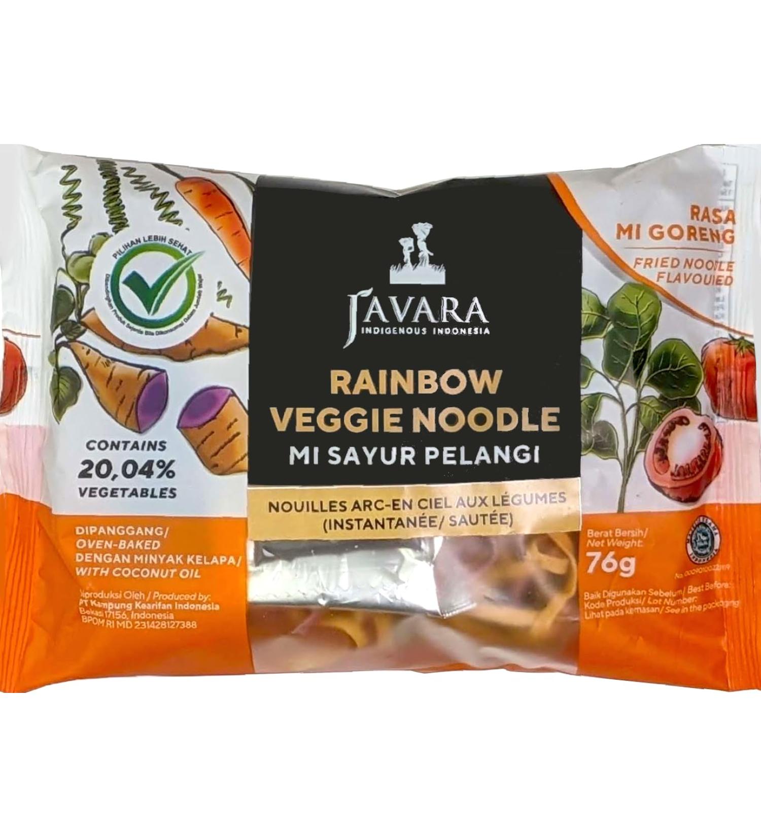 Javara Veggie Rainbow Noodles 76g - Buy Online on GoSupps.com