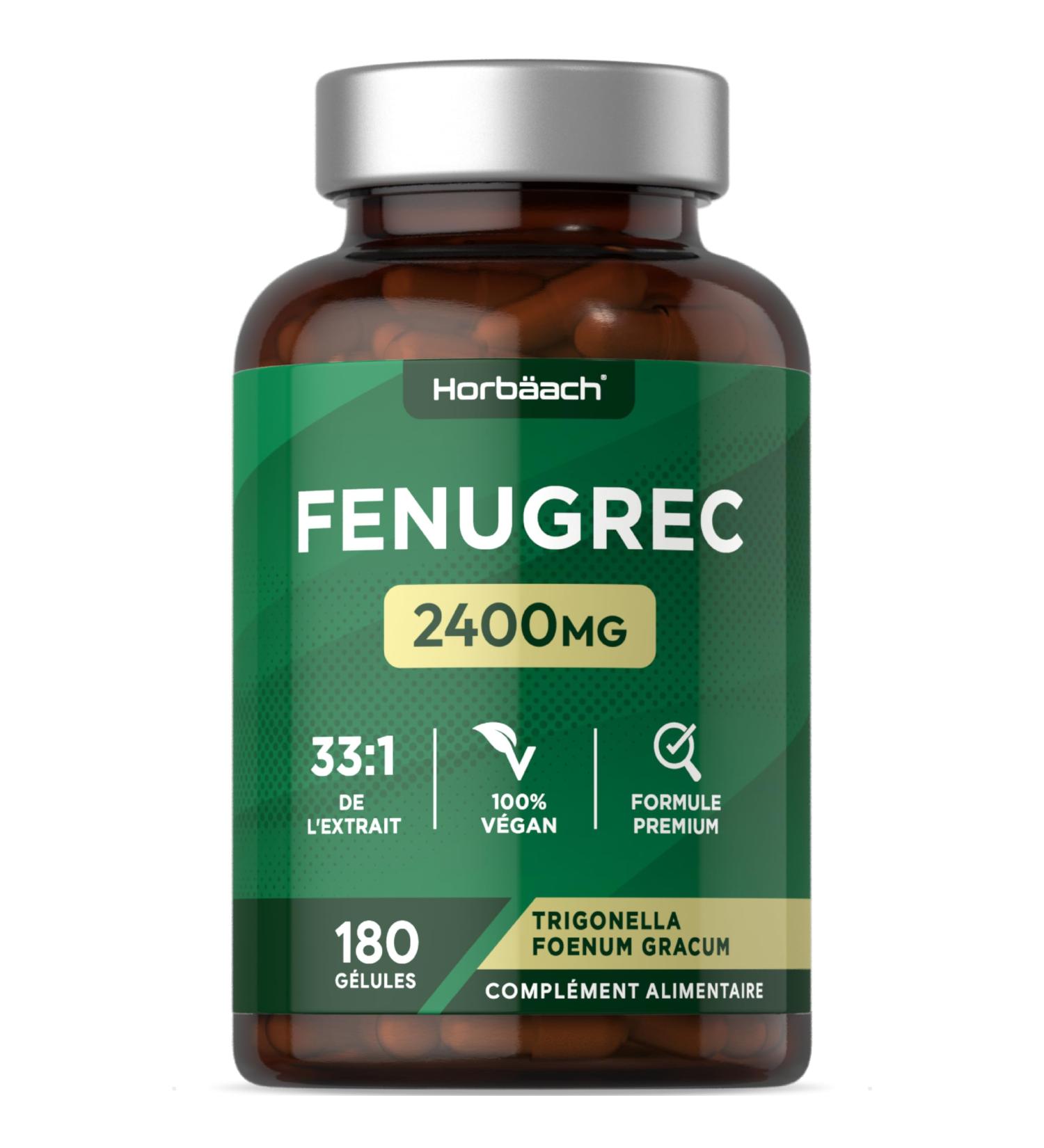 Fenugreek Capsule 2400mg | Fenugreek Seed Extract | 180 Capsules | by Horbaach - Buy Online on GoSupps.com