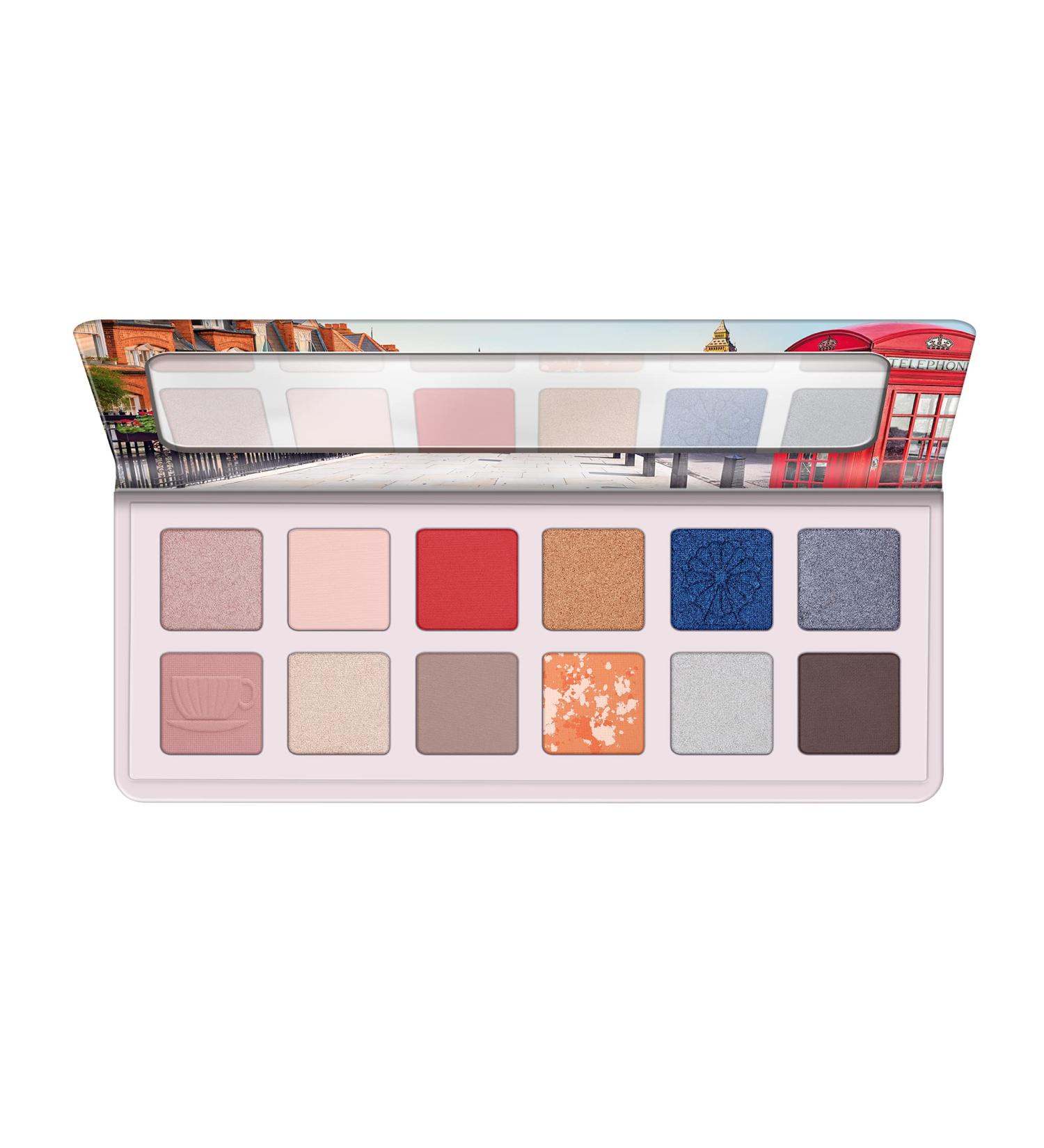 Buy Essence London Eyeshadow Palette | 12 Pigmented Matte & Metallic Shades | Vegan & Cruelty-Free International Shipping - Buy Online on GoSupps.com