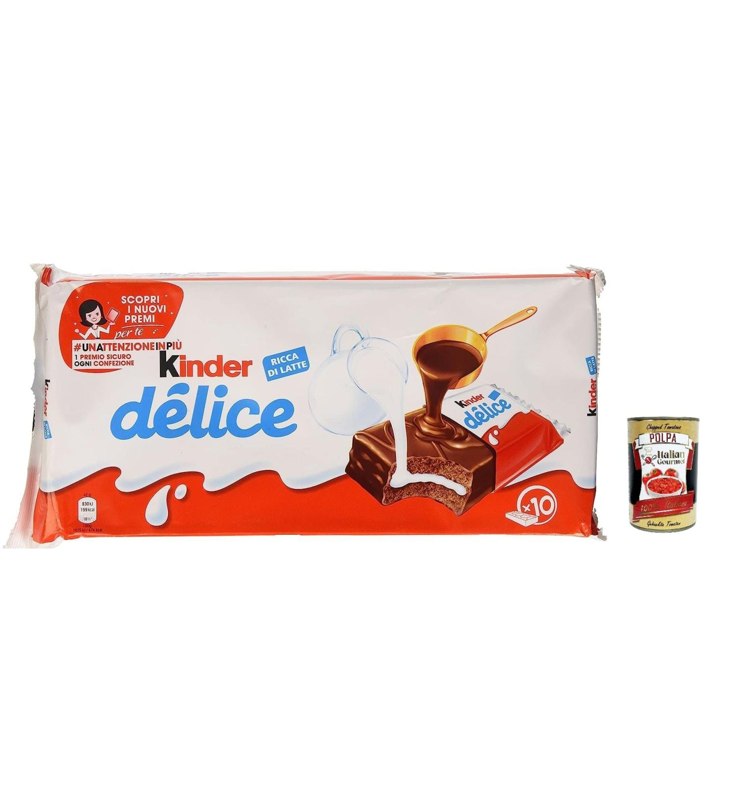  Italian Gourmet E.R. Ferrero Delice Kids Cake Bars 390g + Polpa Italian Gourmet 400g Set of 3 - Buy Online on GoSupps.com
