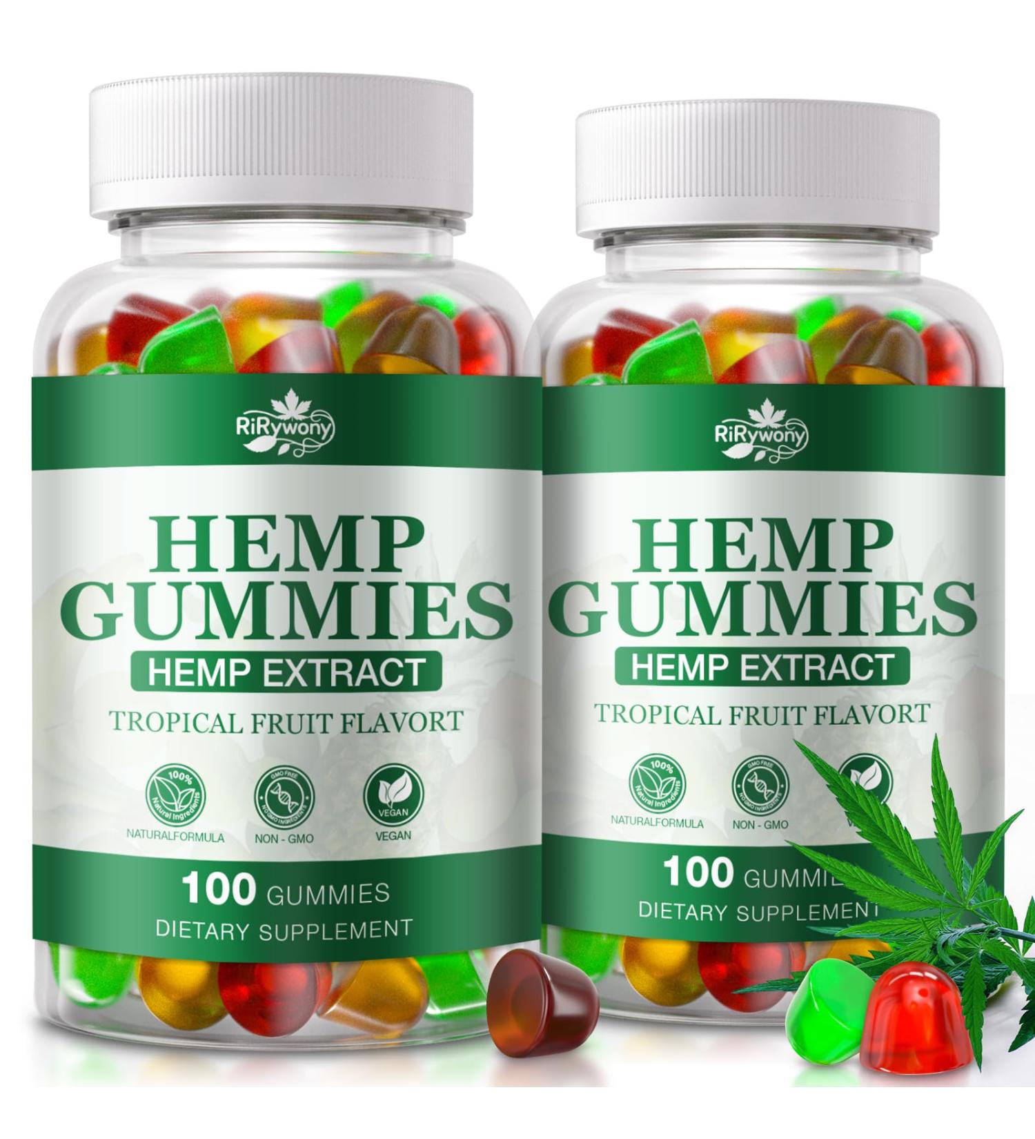 2 Pack Organic Gummies with Omega 3-6-9 - Delicious Fruit Flavored Vegan Gummies for Daily Wellness
