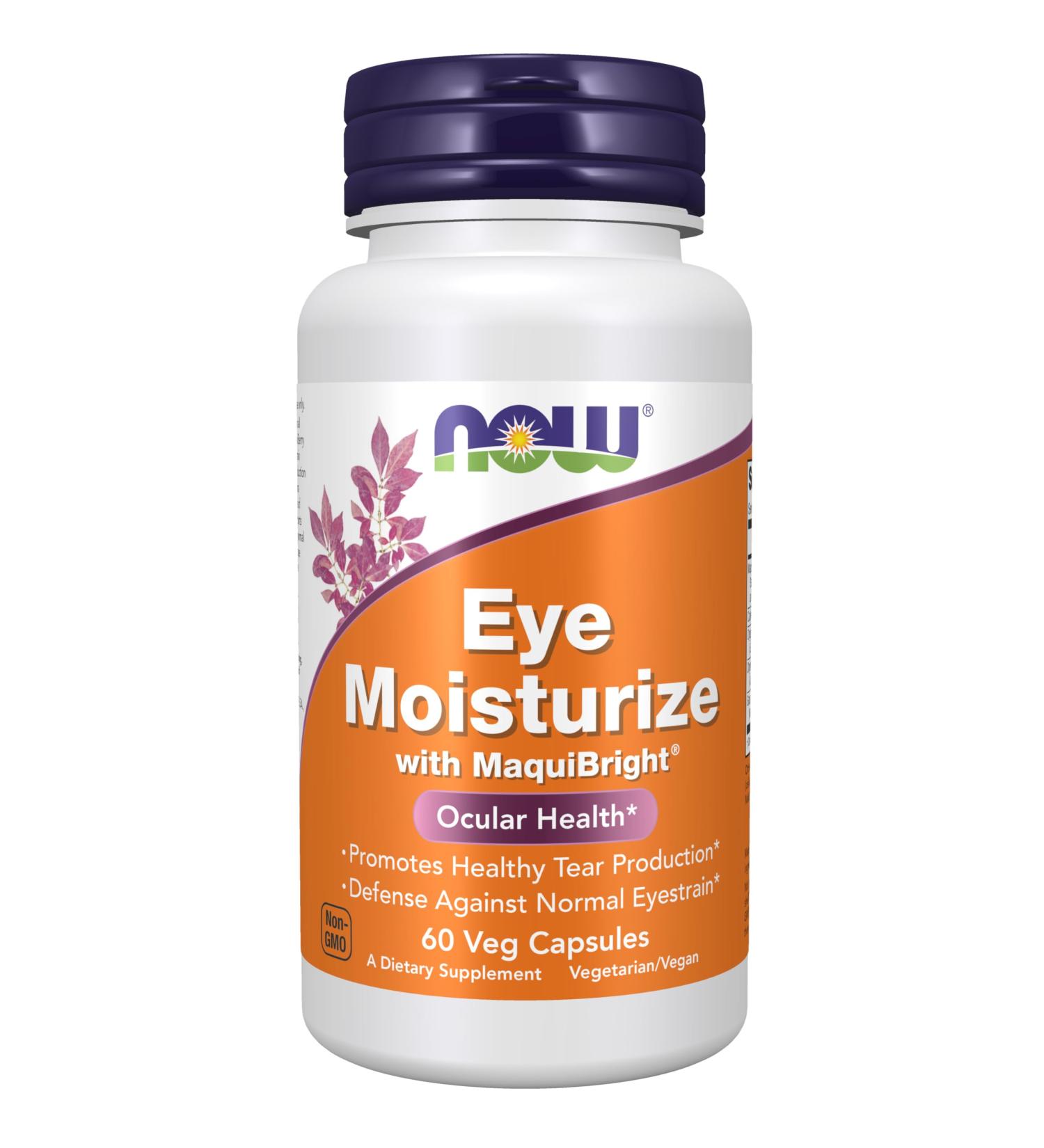 Now Supplements Eye Moisturize with MaquiBright Ocular Health* Promotes Healthy Tear Production* Defense Against Normal Eyestrain* 60 Veg Capsules 60 Count (Pack of 1) - Buy Online on GoSupps.com