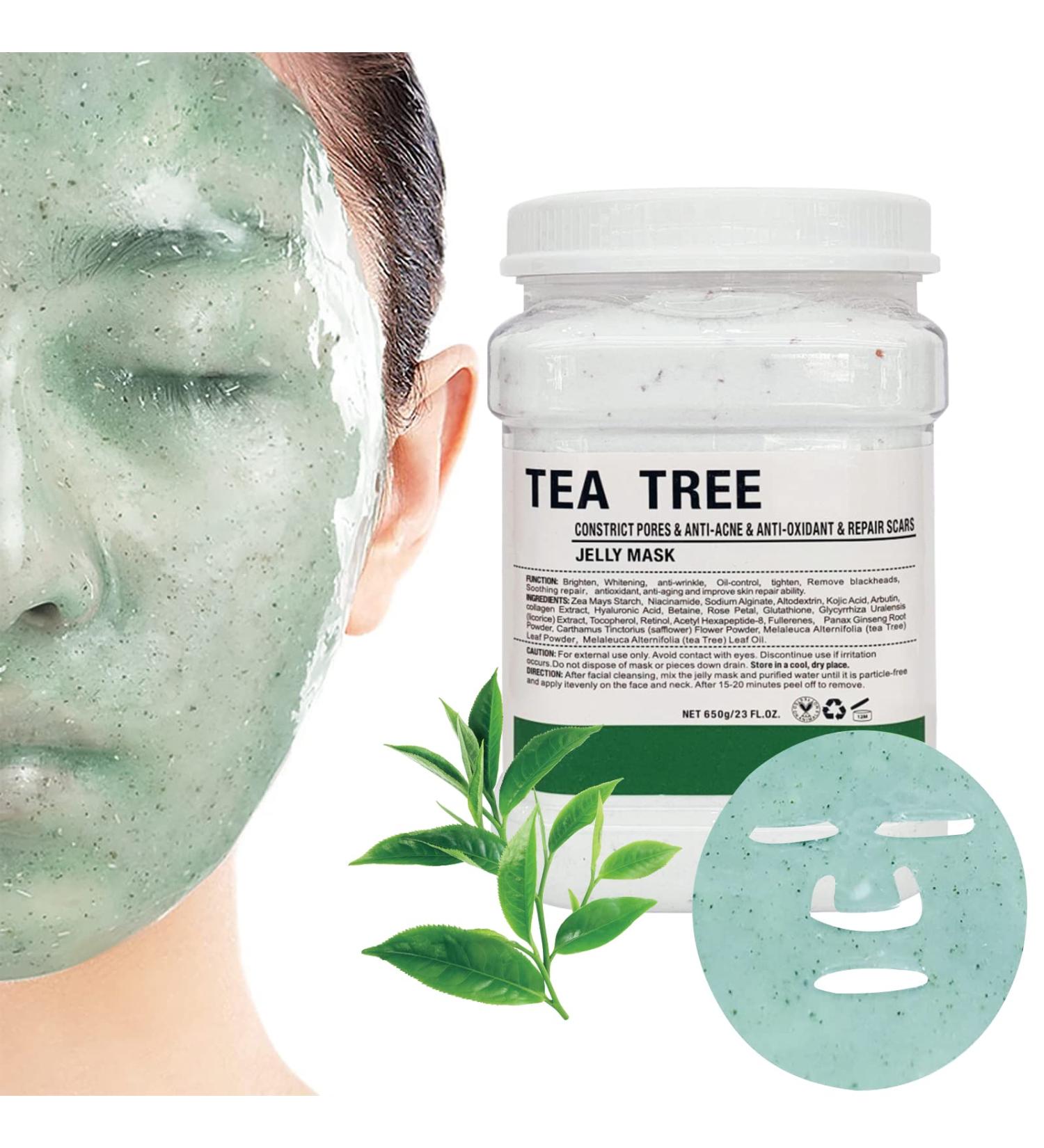 Poztl Gel Mask Powder | DIY Tea Tree Oil Peel-Off Hydro Face Mask for Fine Lines & Uneven Skin Tone | 23 fl oz - Buy Online on GoSupps.com