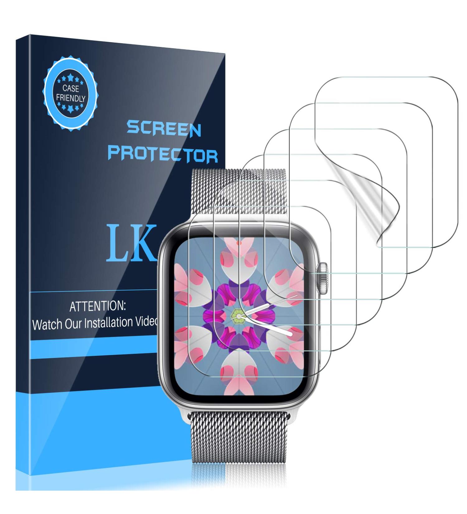 6 Pack Screen Protector for Apple Watch 40mm SE/Series 4/5/6 & 38mm Series 3/2/1 - Bubble-Free Clear Film (UF-001) - Buy Online on GoSupps.com