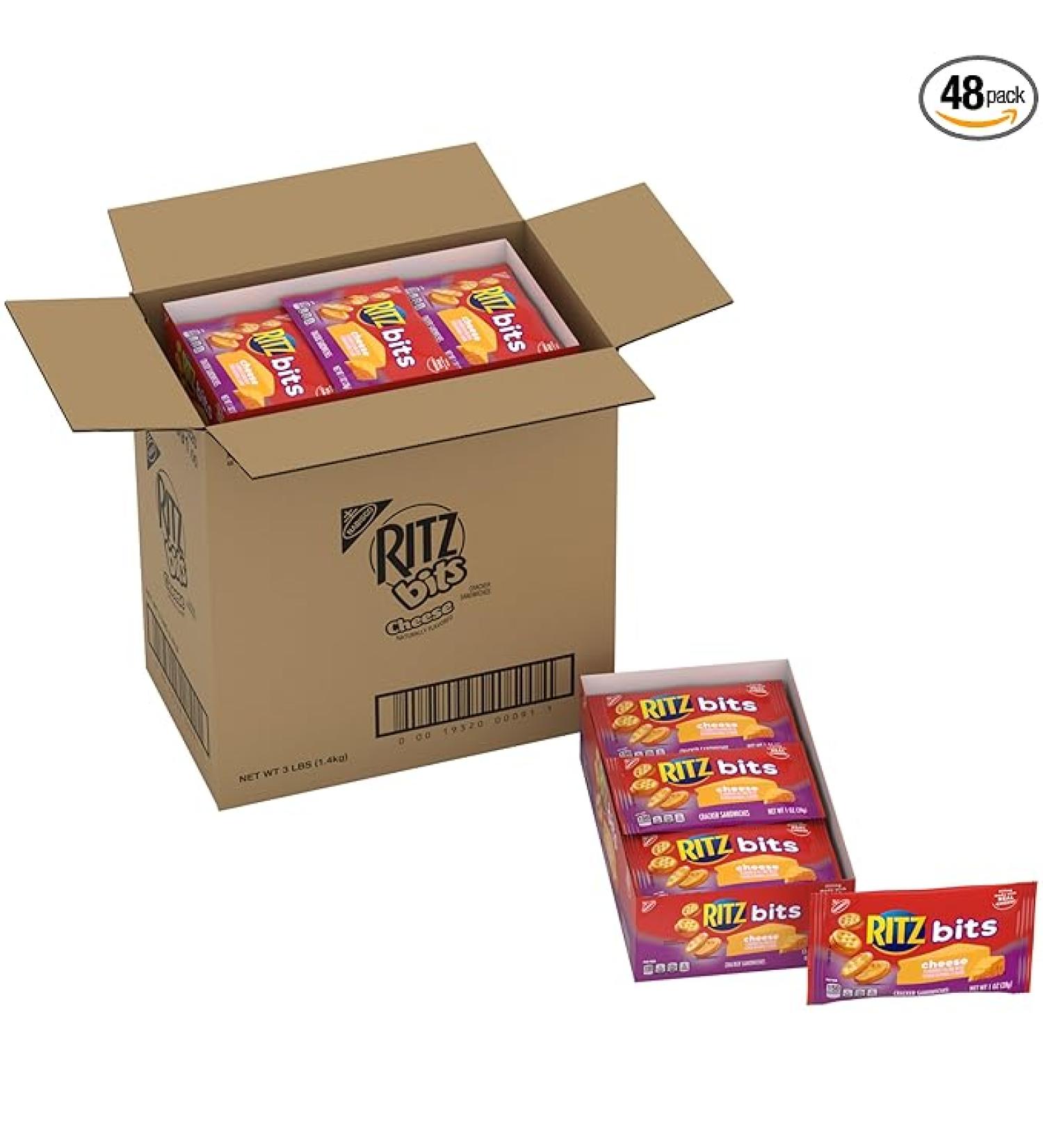 Ritz Bits Cheese Cracker 1 oz (Pack of 12) - Delicious Cheese Snack for On-the-Go - Buy Online on GoSupps.com