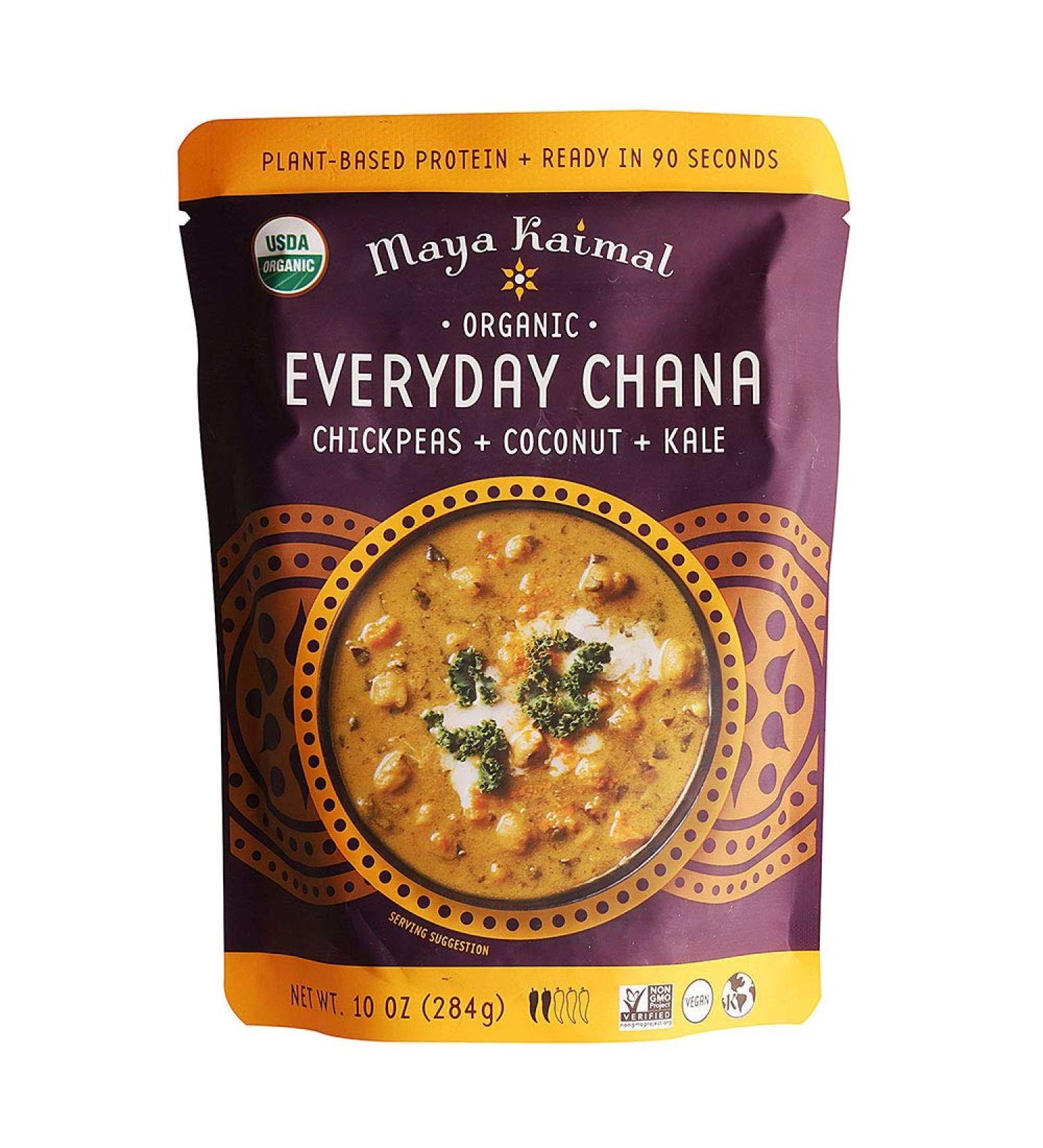 Maya Kaimal Organic Everyday Chana Chickpeas with Coconut & Kale - 10 oz - Buy Online on GoSupps.com